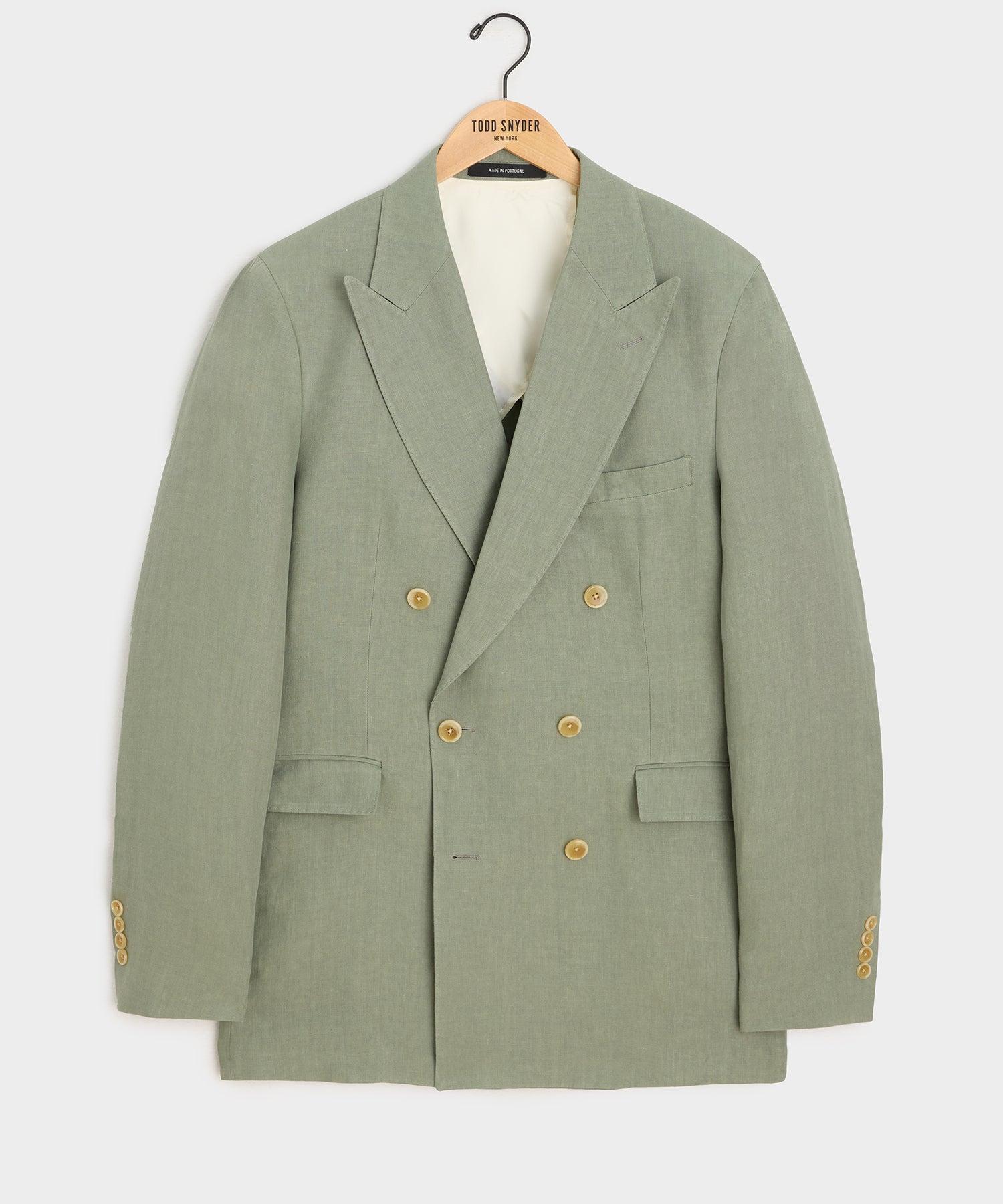 Italian Linen Double-Breasted Suit Product Image