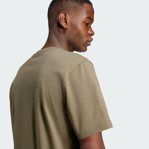 adidas Lens Elevated Graphic Tee Olive Strata M Mens Product Image
