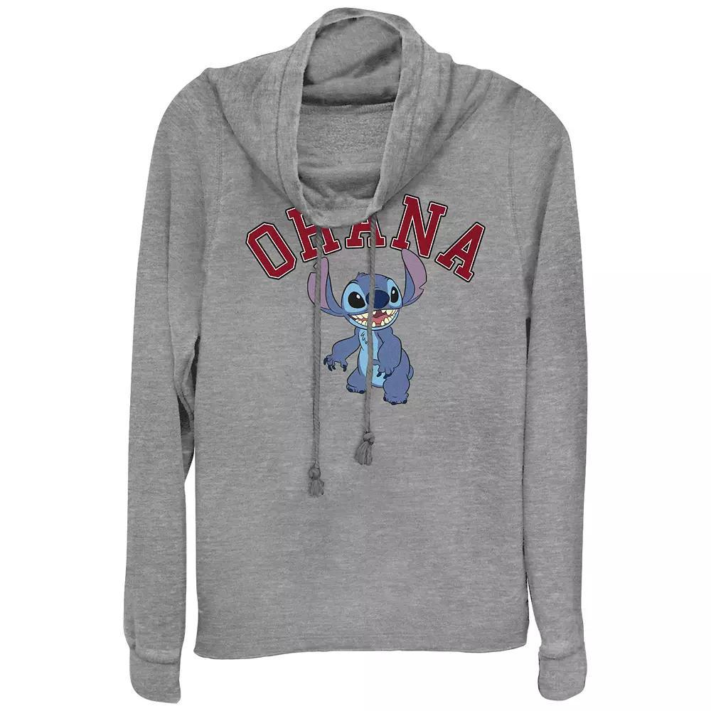Women's Moon Sun And Stars Cowlneck Graphic Lightweight Long Sleeve, Girl's, Size: Small, Gray Grey Product Image