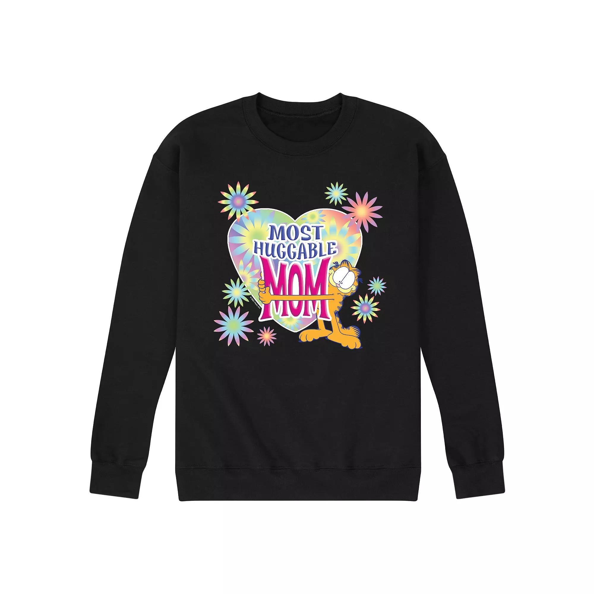Mens Garfield Most Huggable Mom Graphic Fleece Pullover Product Image