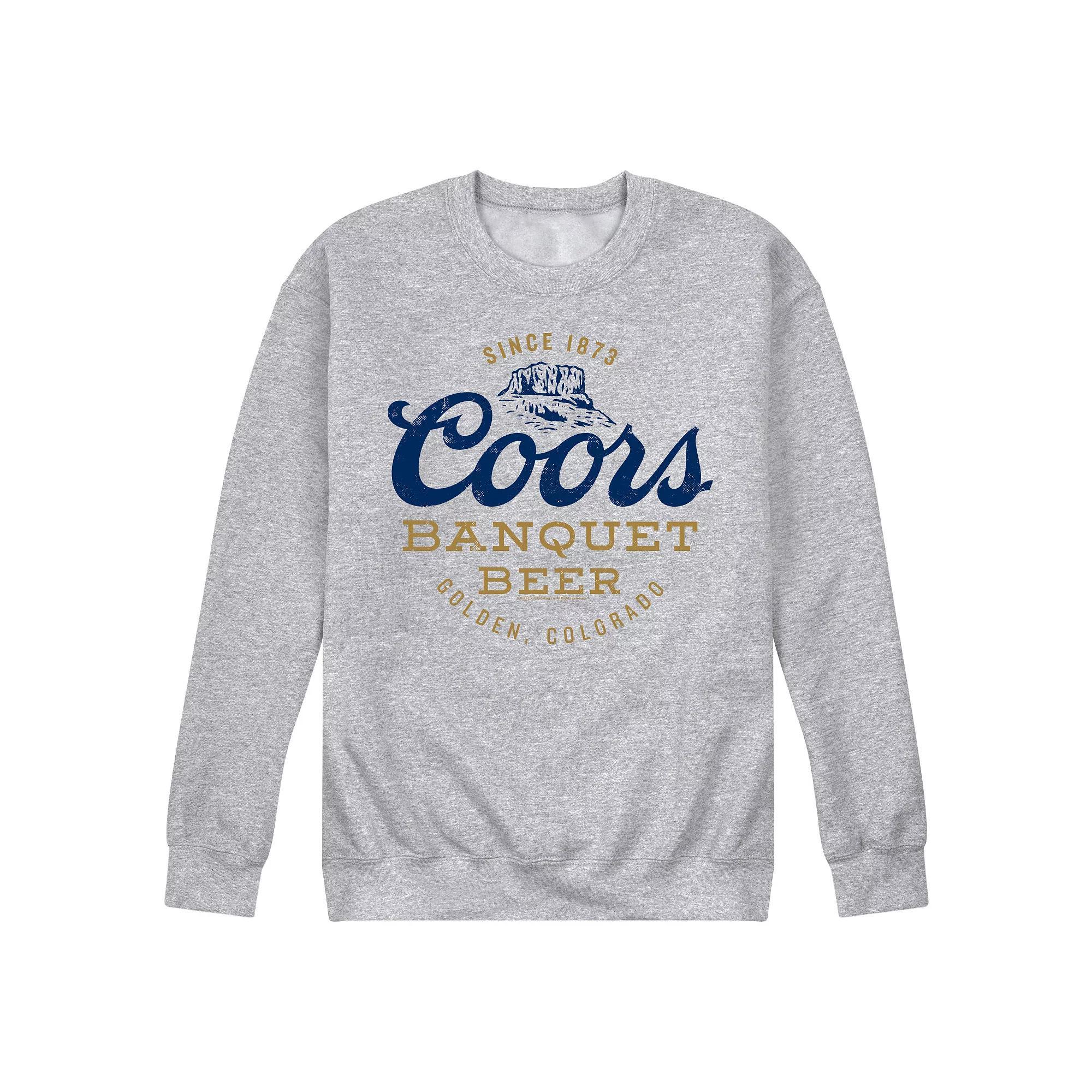 Mens Coors Banquet The Legend Fleece Sweatshirt Grey Gray Product Image