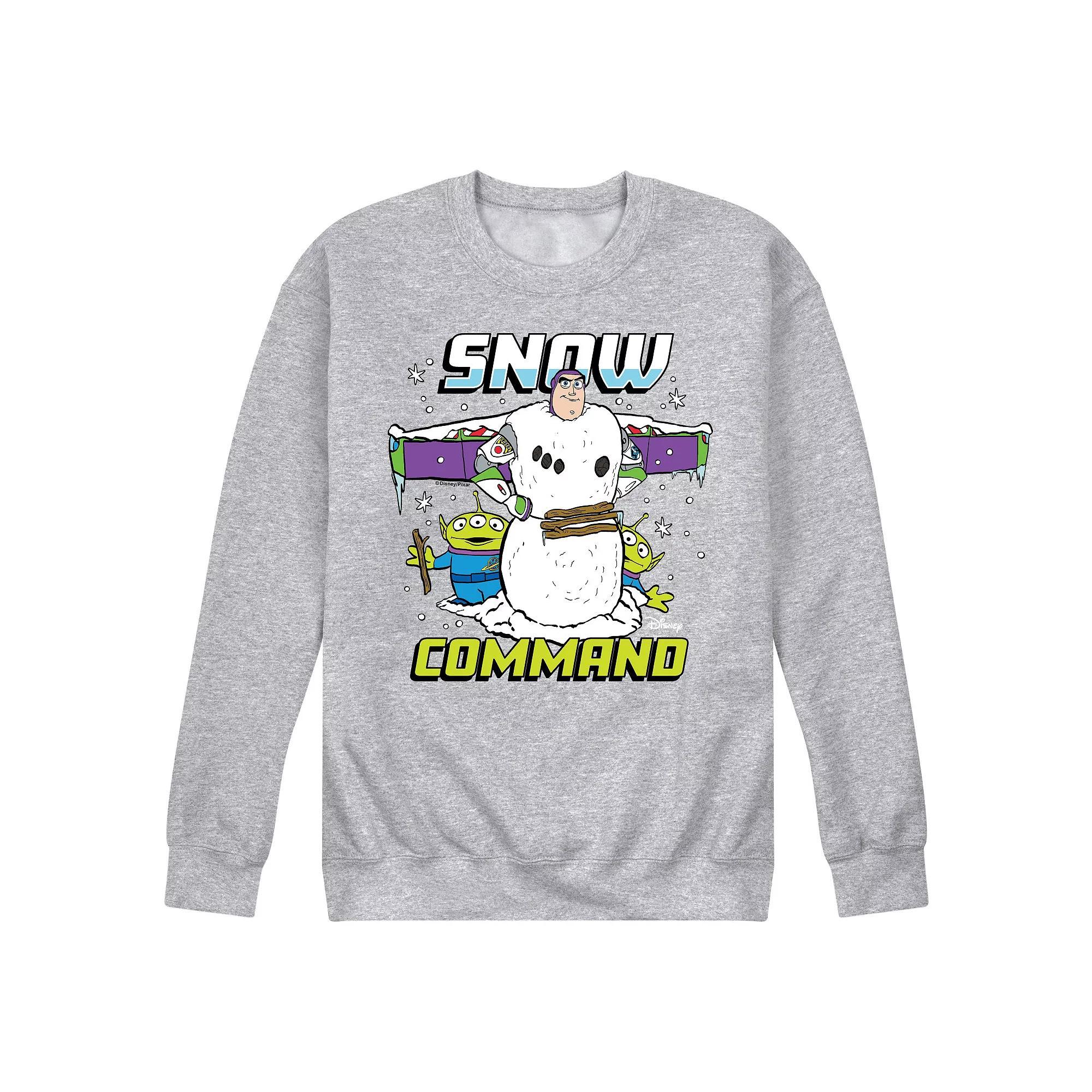 Disney / Pixars Toy Story Mens Snowman Fleece Sweatshirt Product Image