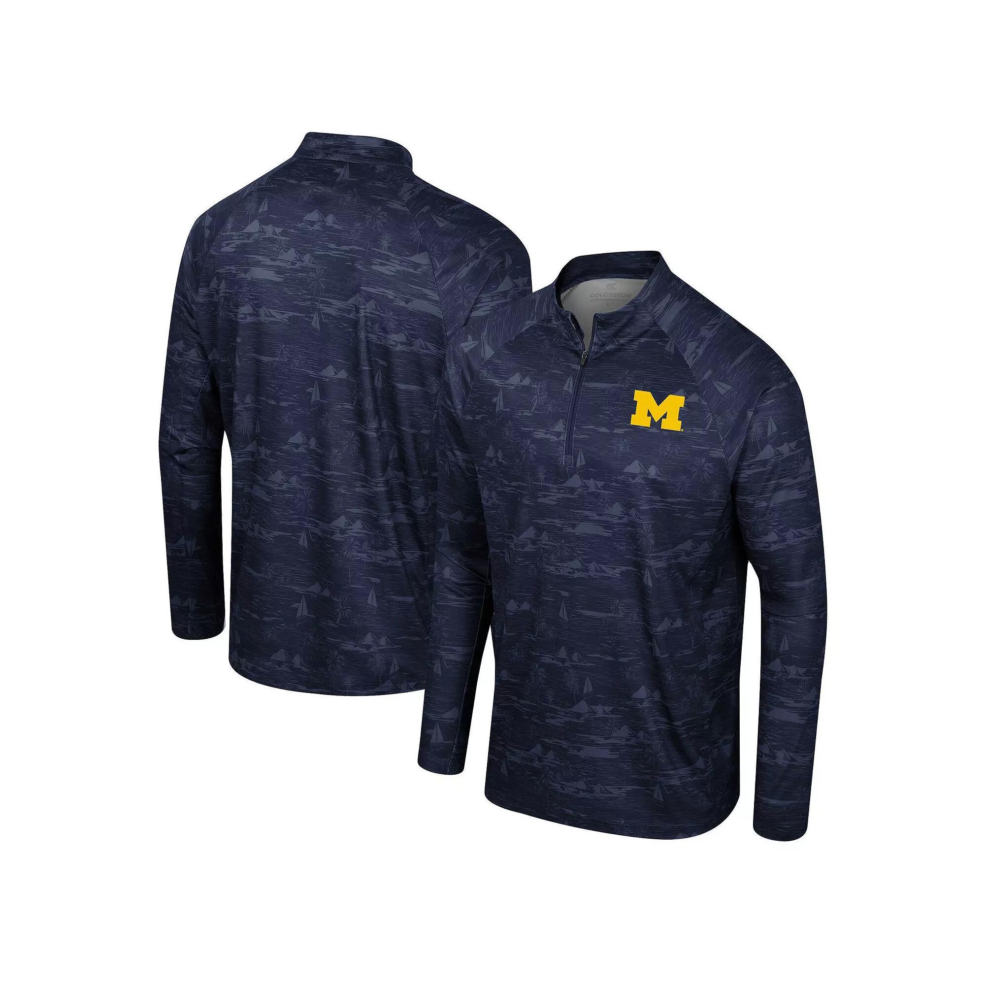 Men's Colosseum Purple TCU Horned Frogs Carson Raglan Quarter-Zip Jacket, Size: Medium Product Image