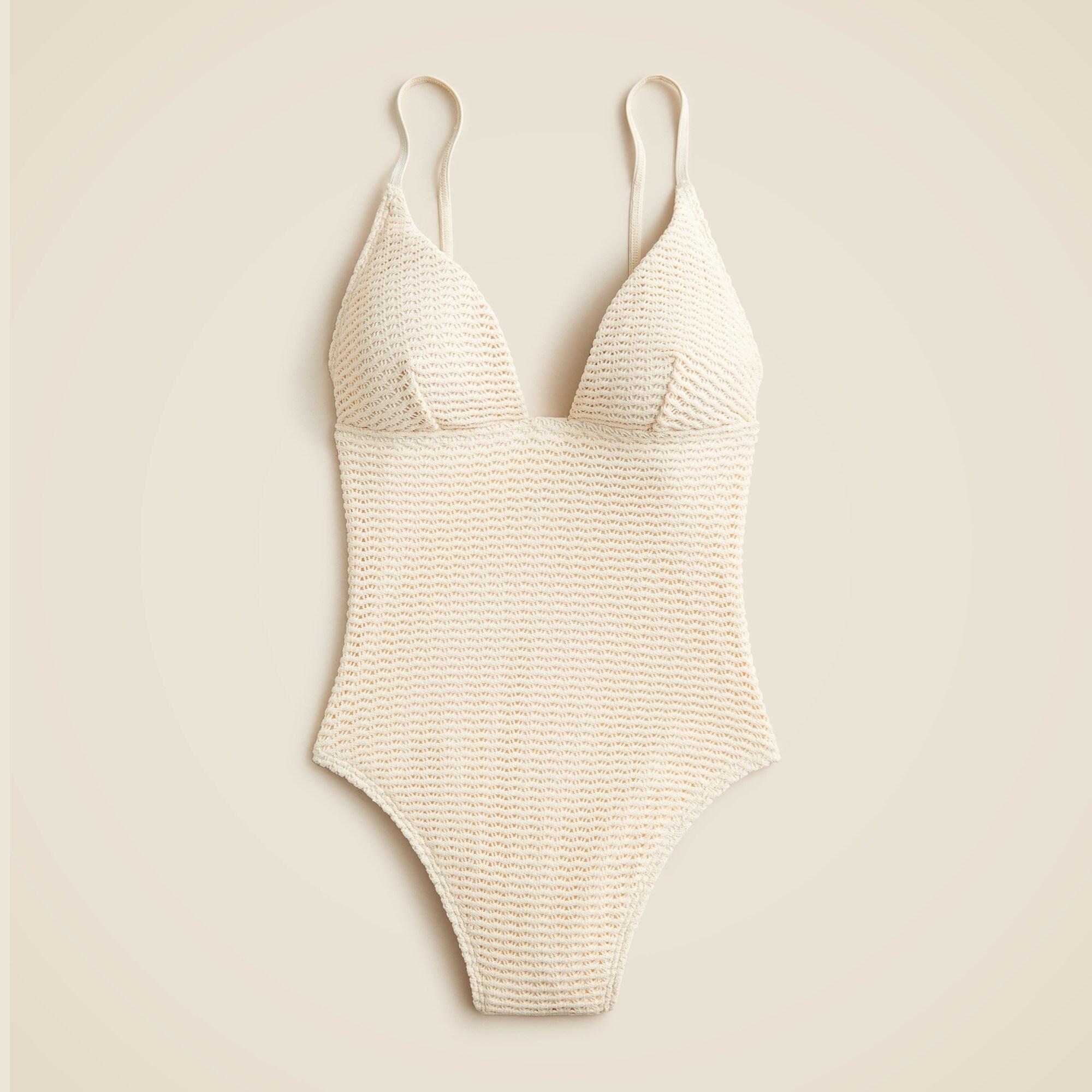 Plunge crochet one-piece Product Image