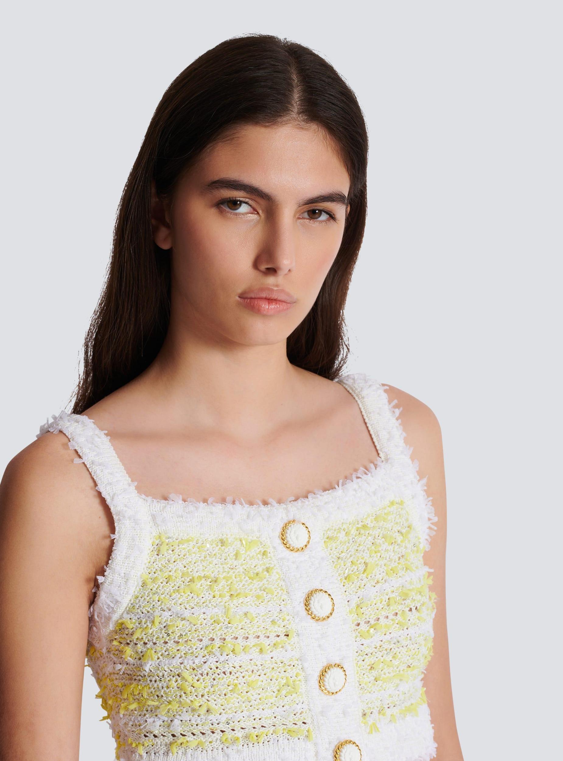Strappy tweed top Product Image