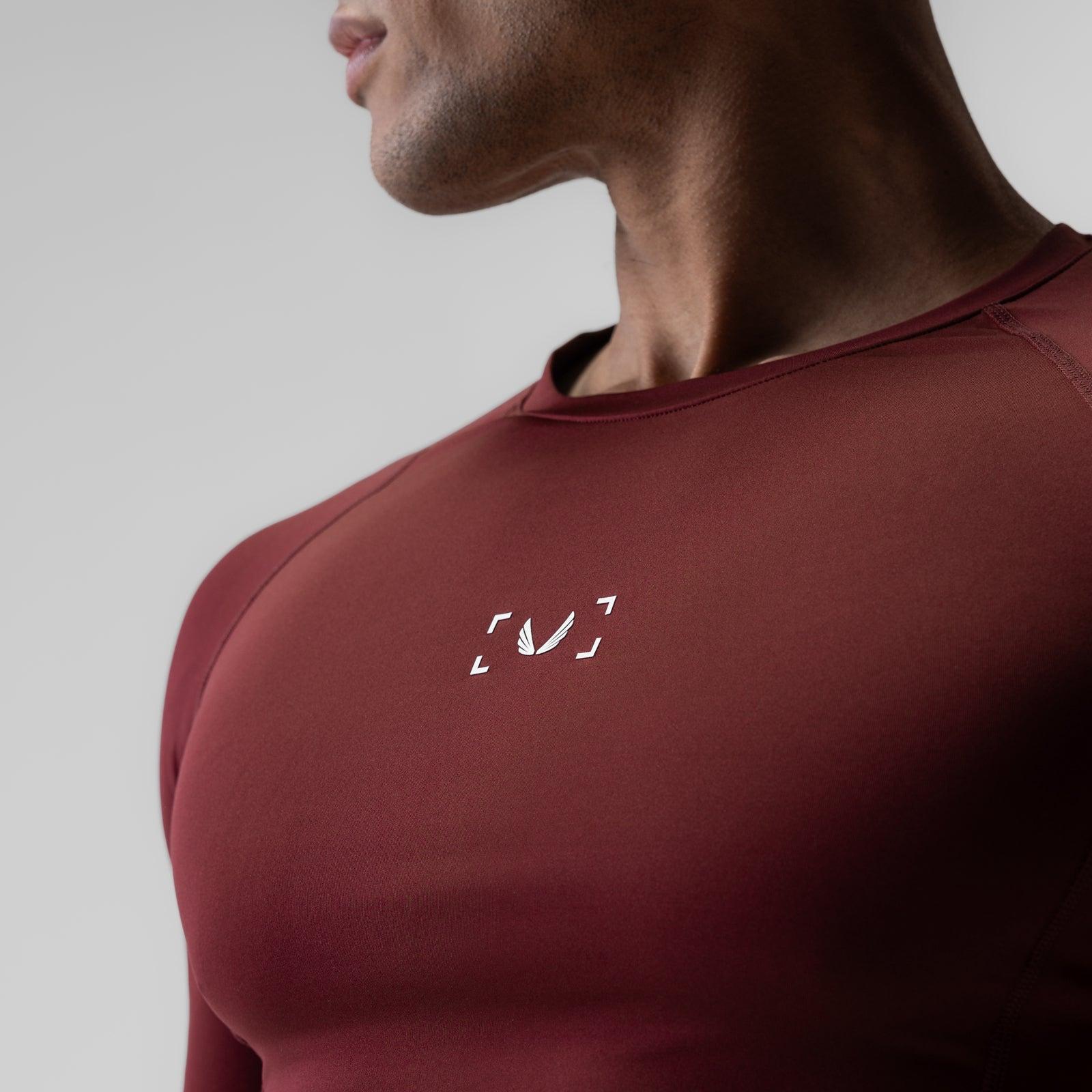 1027. WarpFlexx-Lite® Half-Sleeve Baselayer - Crimson Product Image