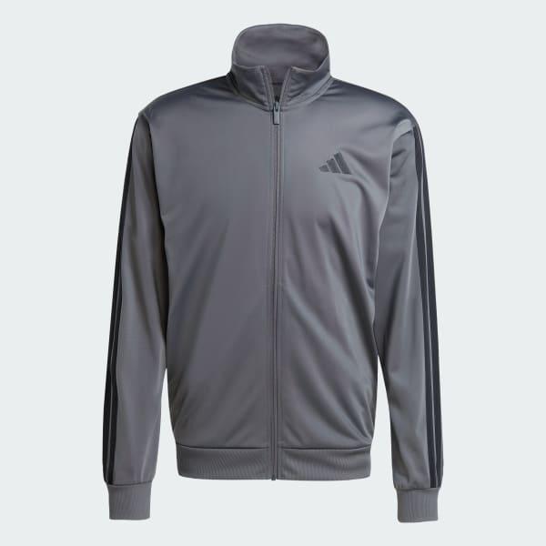 Men's adidas 3-Stripes Tricot Regular Sportswear Track Jacket, Size: XXL, Dark Blue Product Image