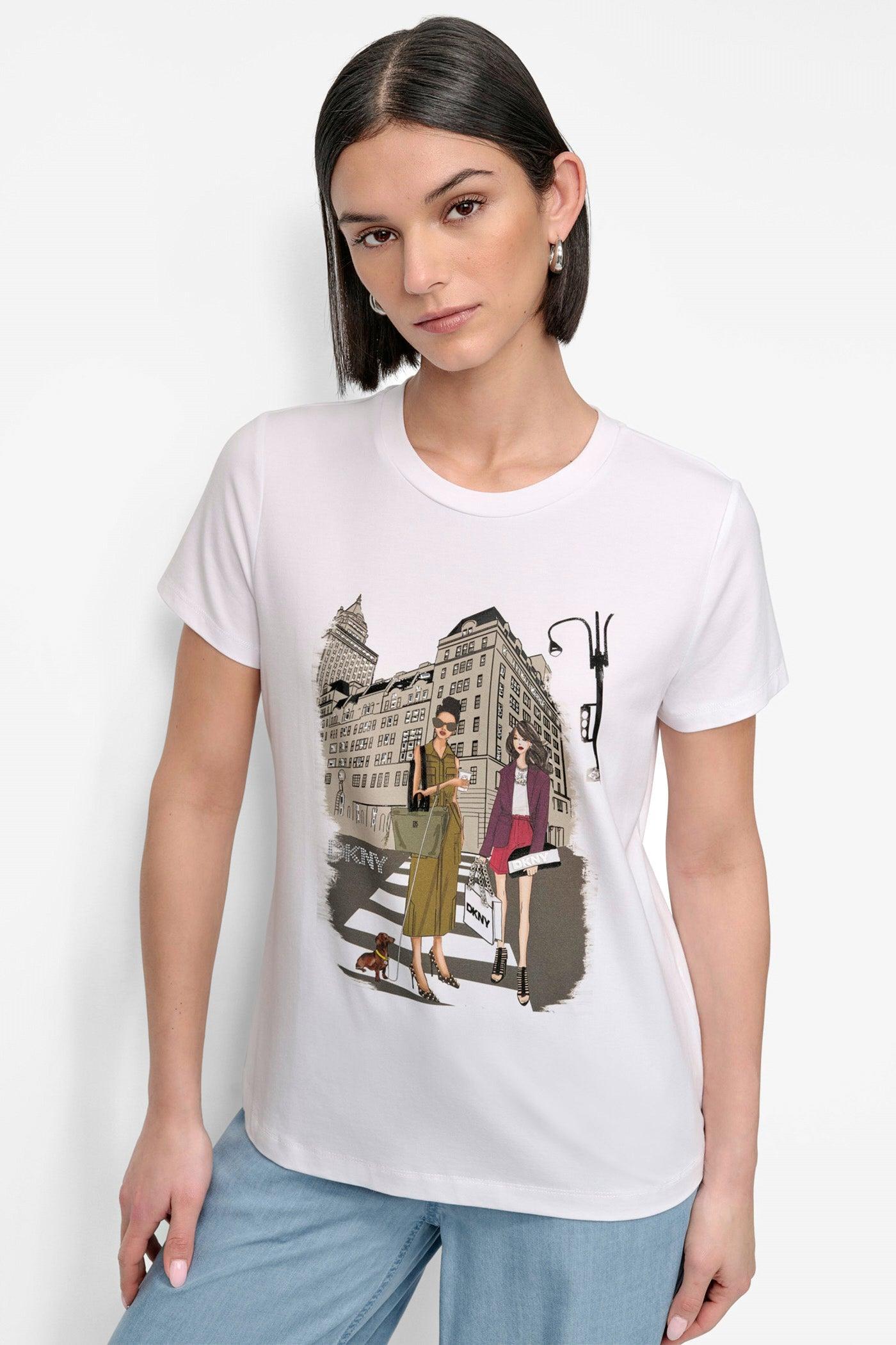 FIFTH AVE EMBELLISHED GRAPHIC TEE Product Image