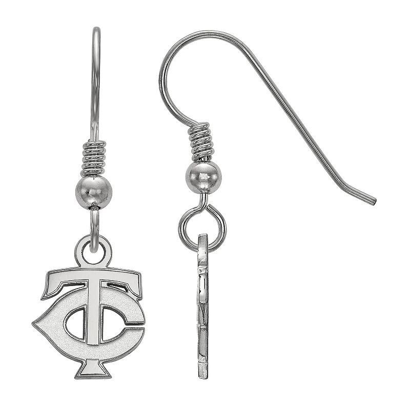 LogoArt Sterling Silver Minnesota Twins Extra-Small Dangle Earrings, Women's, Size: 30MM, Gold Tone Product Image