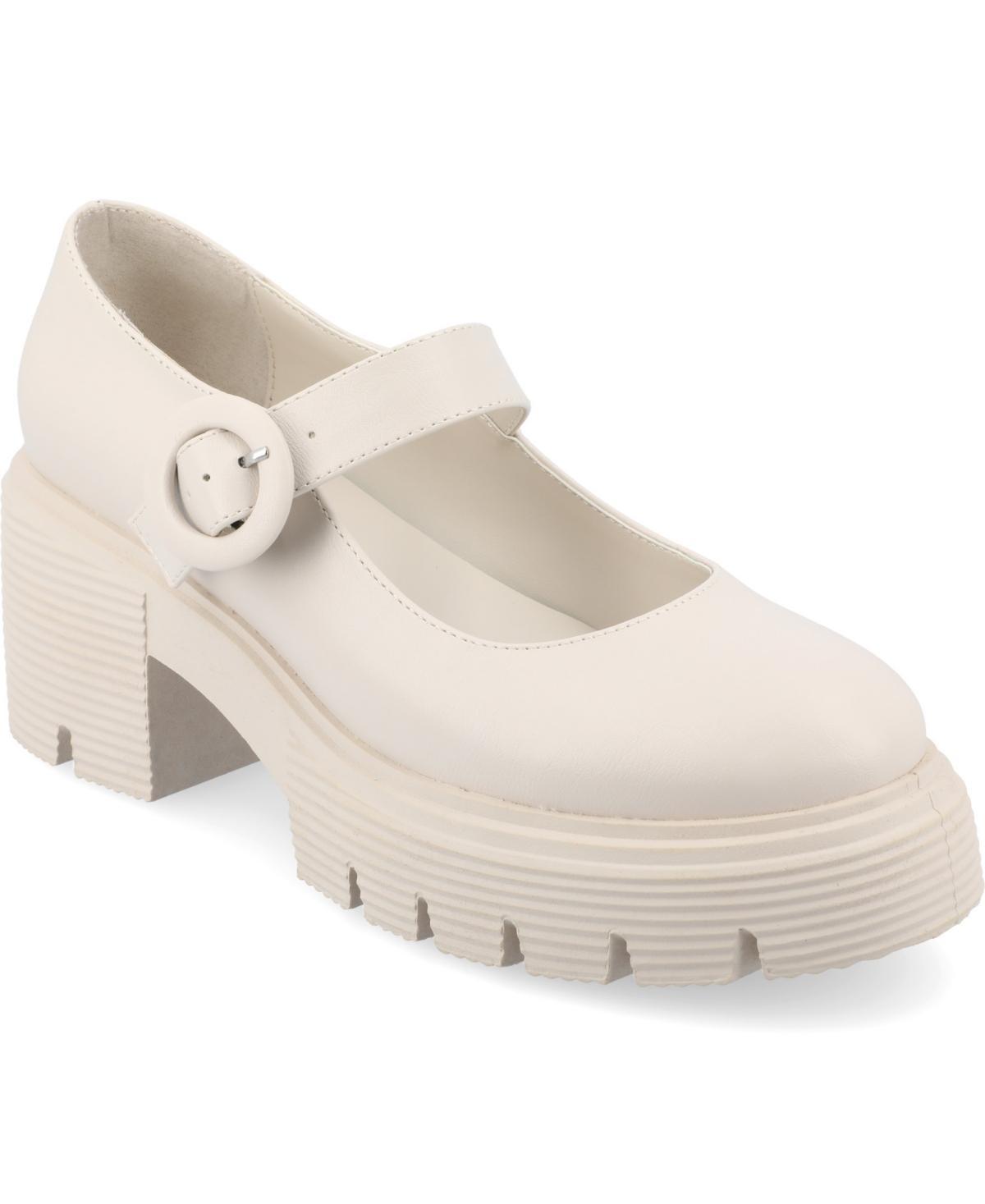 Journee Zarynn Womens Tru Comfort Foam Mary Jane Treaded Outsole Platform Pumps Product Image