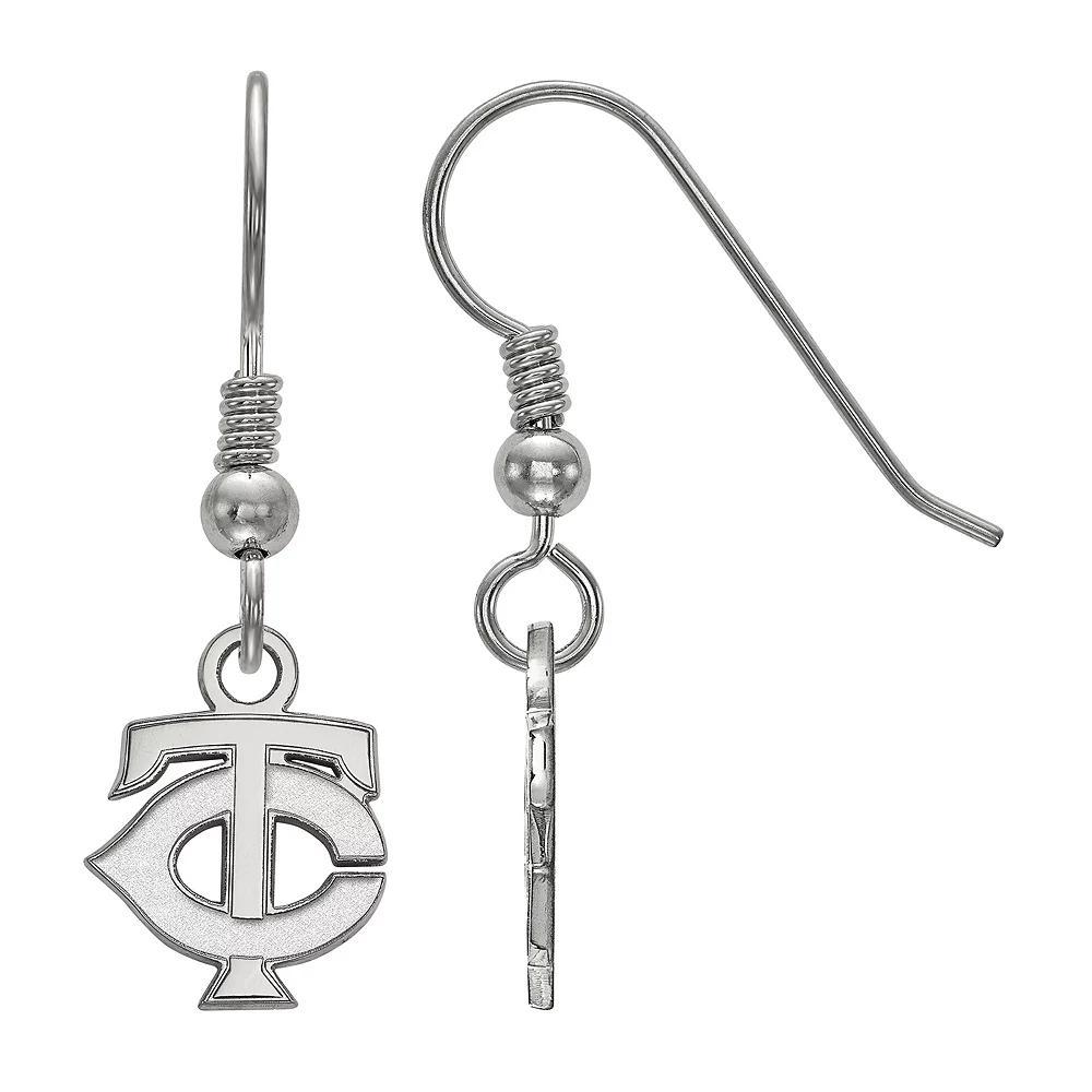 LogoArt Sterling Silver Minnesota Twins Extra-Small Dangle Earrings, Women's, Size: 30MM Product Image