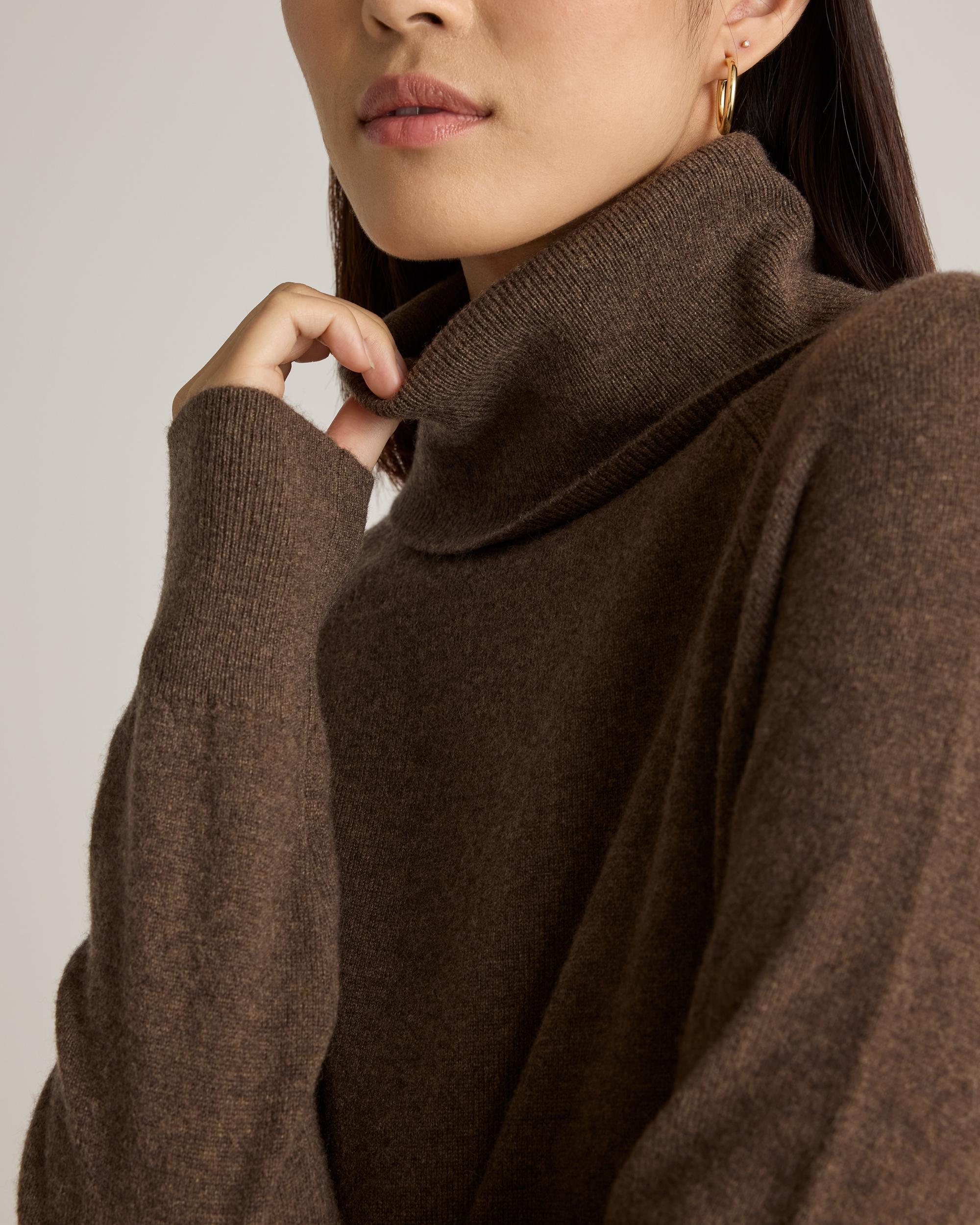 Quince | Women's Mongolian Cashmere Turtleneck Sweater Dress Product Image