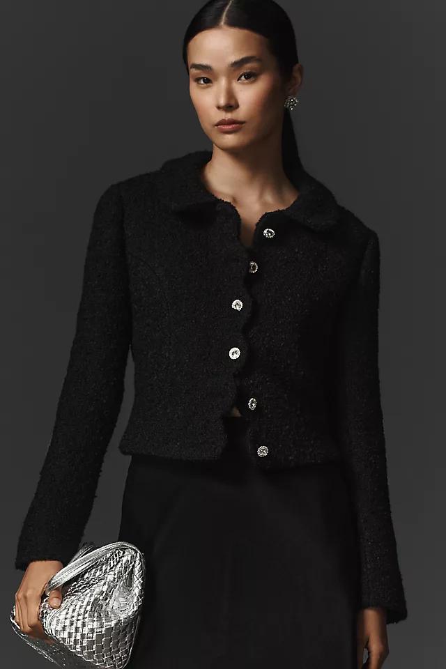 Maeve Scallop Tweed Jacket Product Image