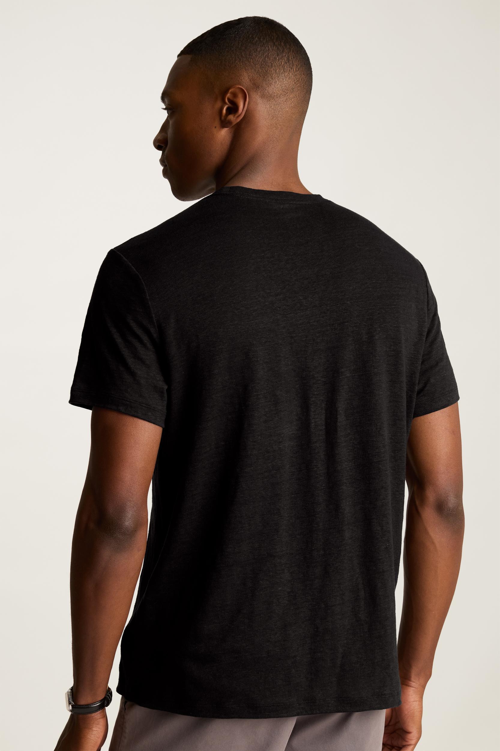 Linen Crew Neck Tee Product Image