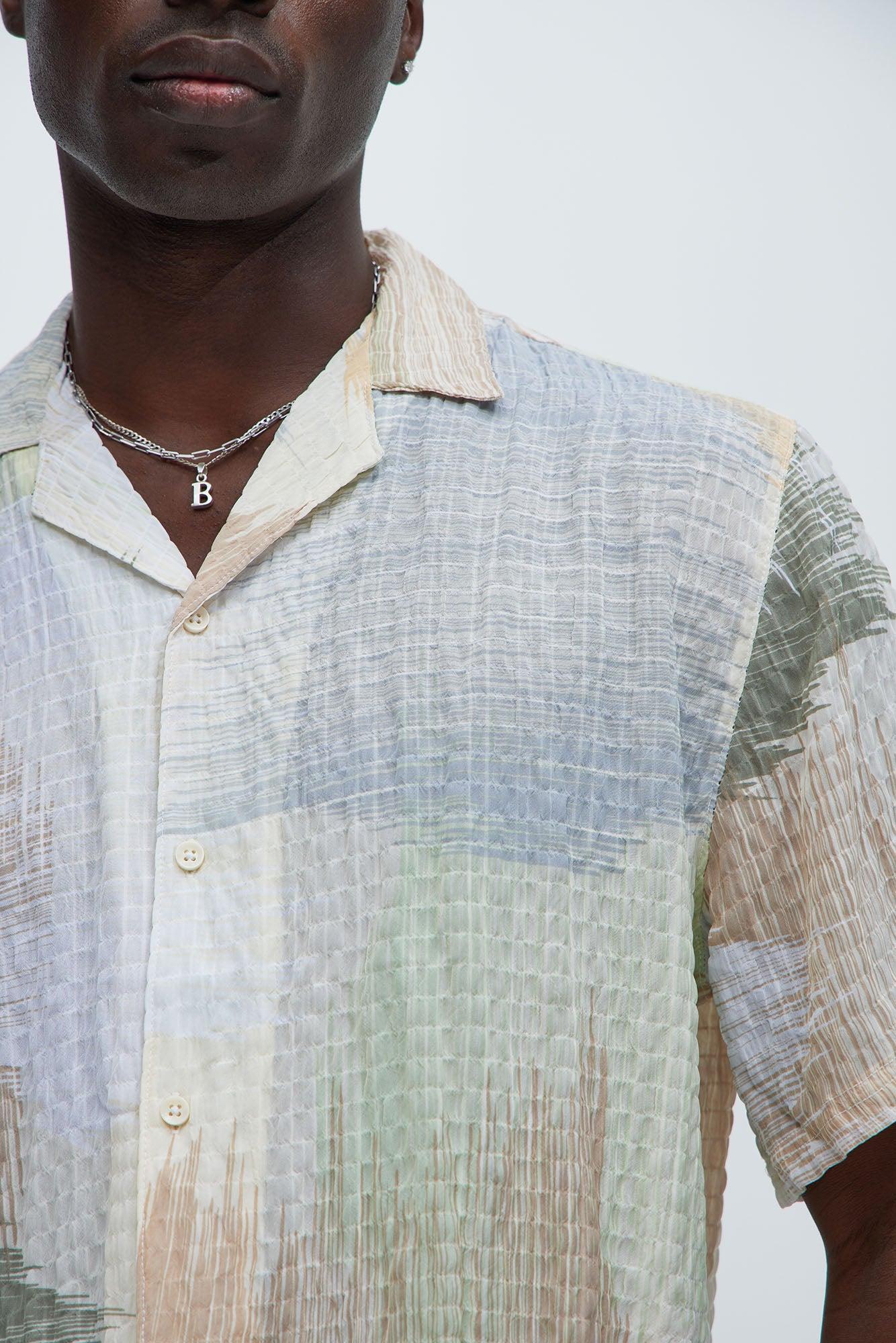 Bubble Weave Shirt - Sage Product Image