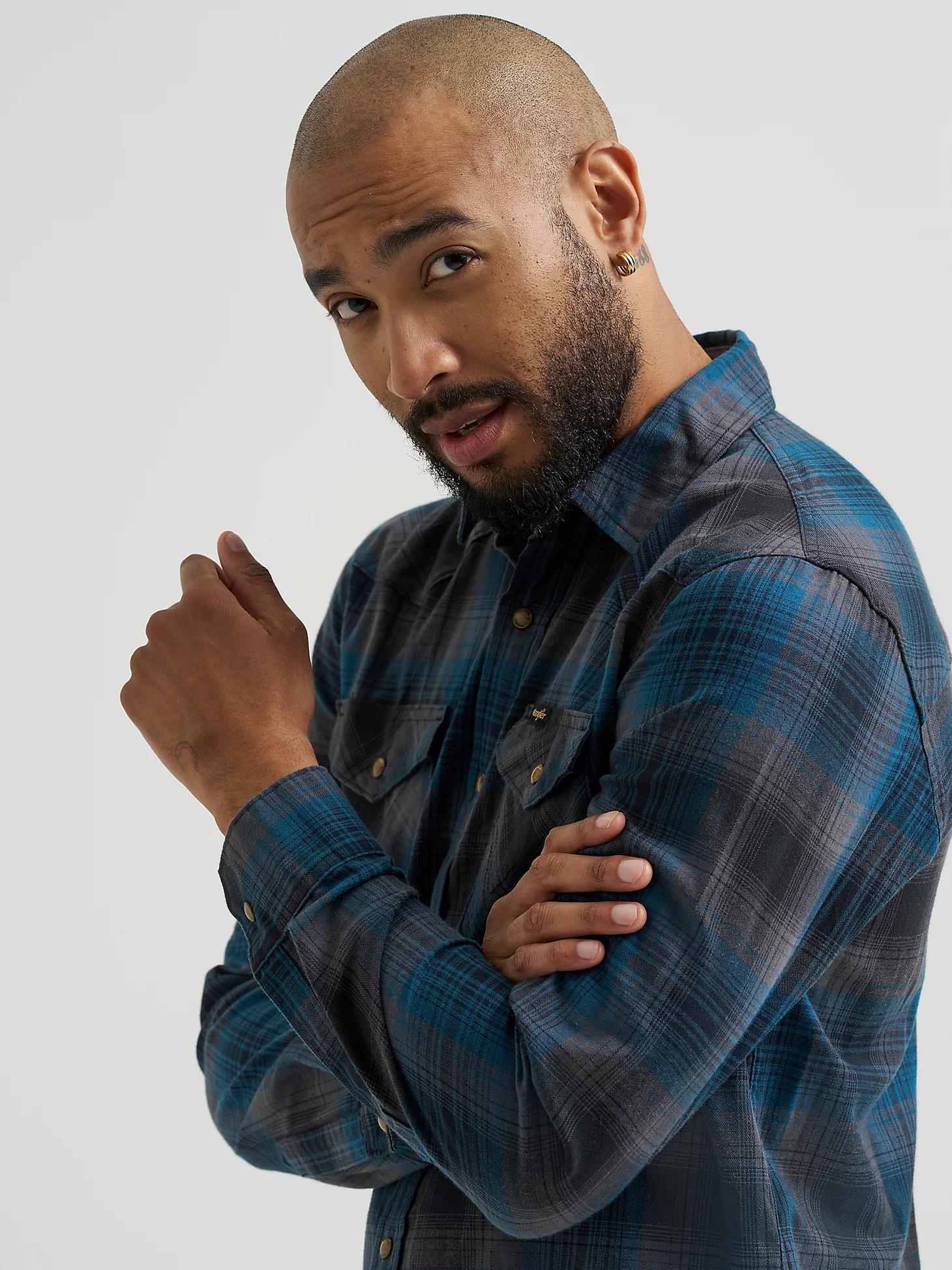 Men's Broken Twill Plaid Shirt | Men's SHIRTS | Wrangler® Product Image