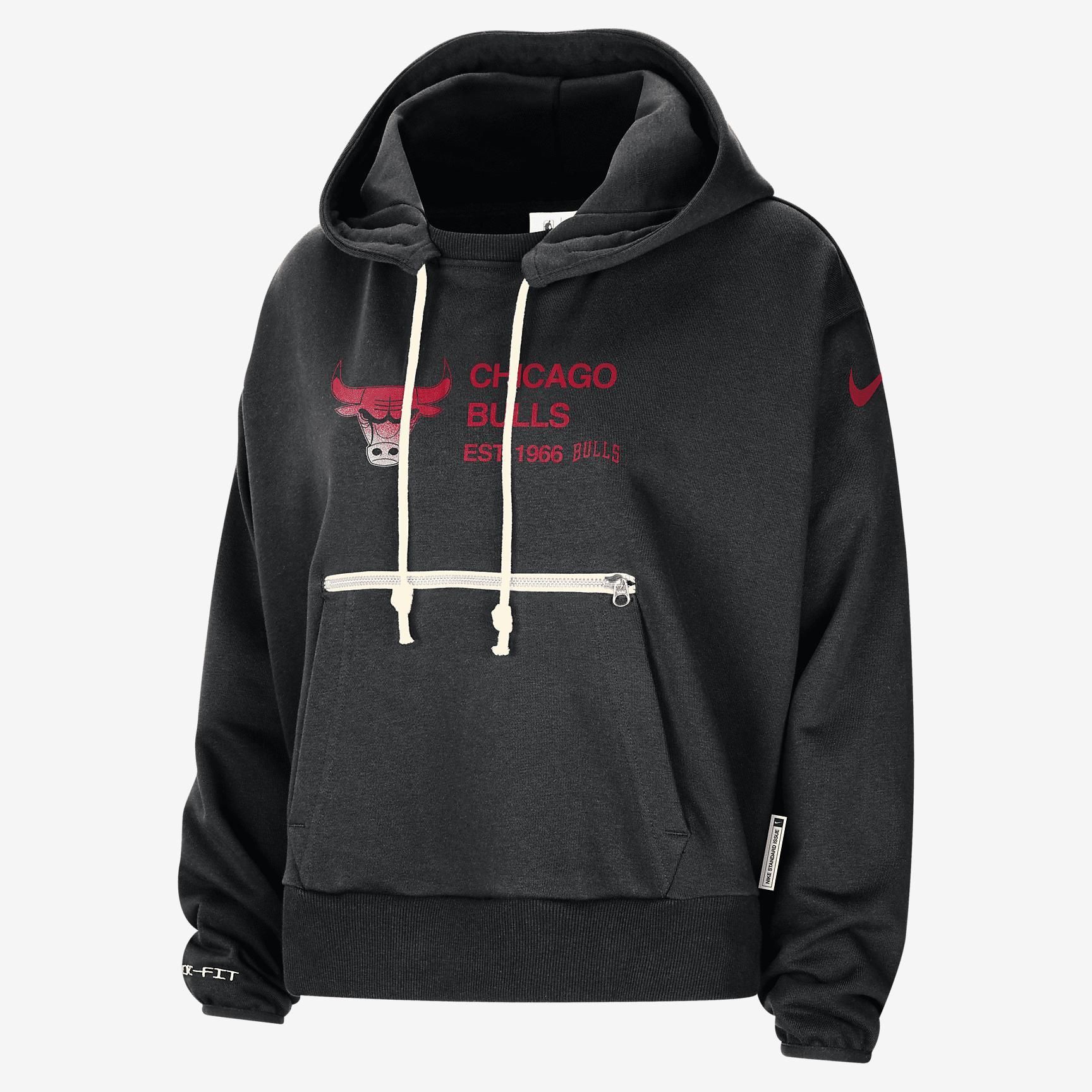 Chicago Bulls Standard Issue Women's Nike Dri-FIT NBA Pullover Hoodie Product Image