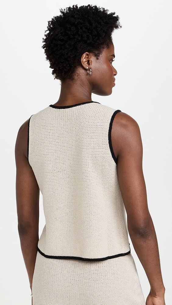 Onia Linen Knit Tie Front Tank | Shopbop Product Image