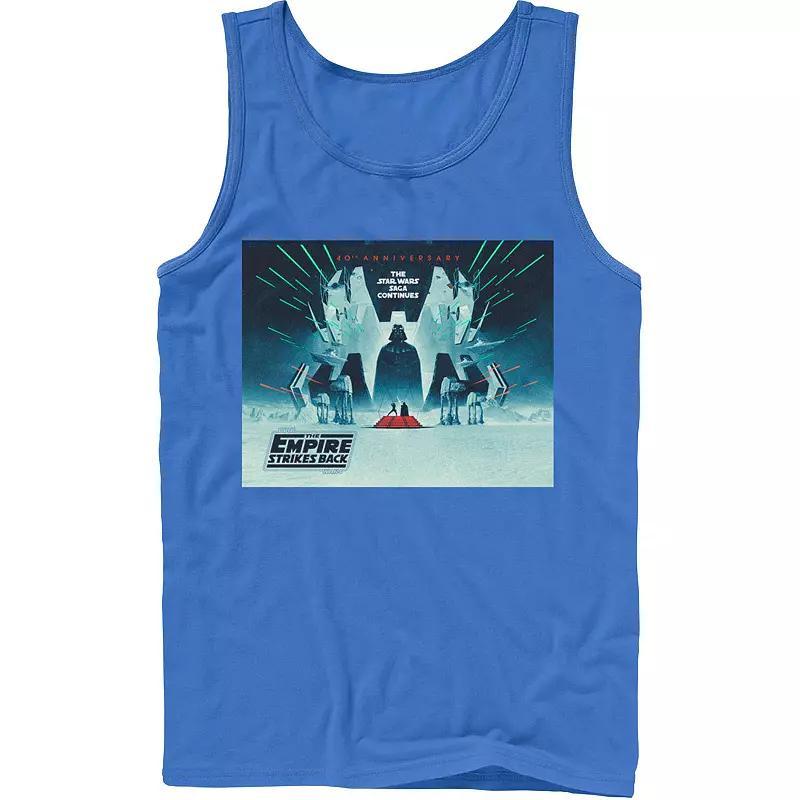 Men's Star Wars: The Empire Strikes Back 40th Anniversary Poster Tank Top, Size: Large, White Product Image