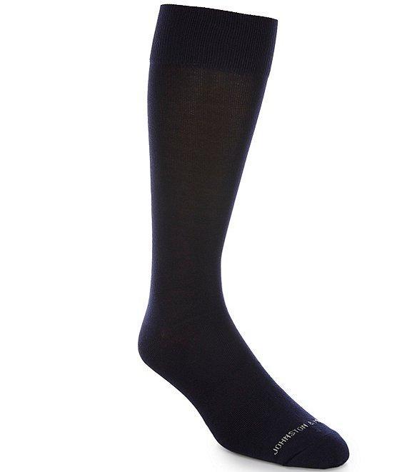 Johnston & Murphy Men's Solid Dress Crew Socks Product Image