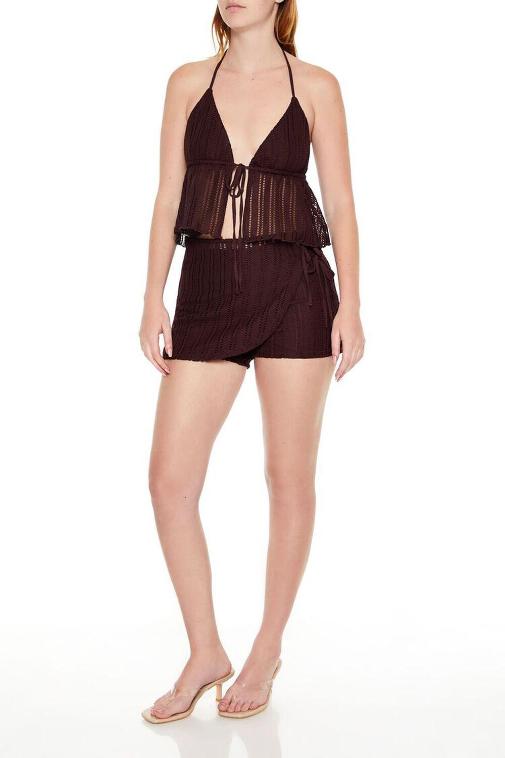 Crochet Wrap Skort | Forever 21 Product Image