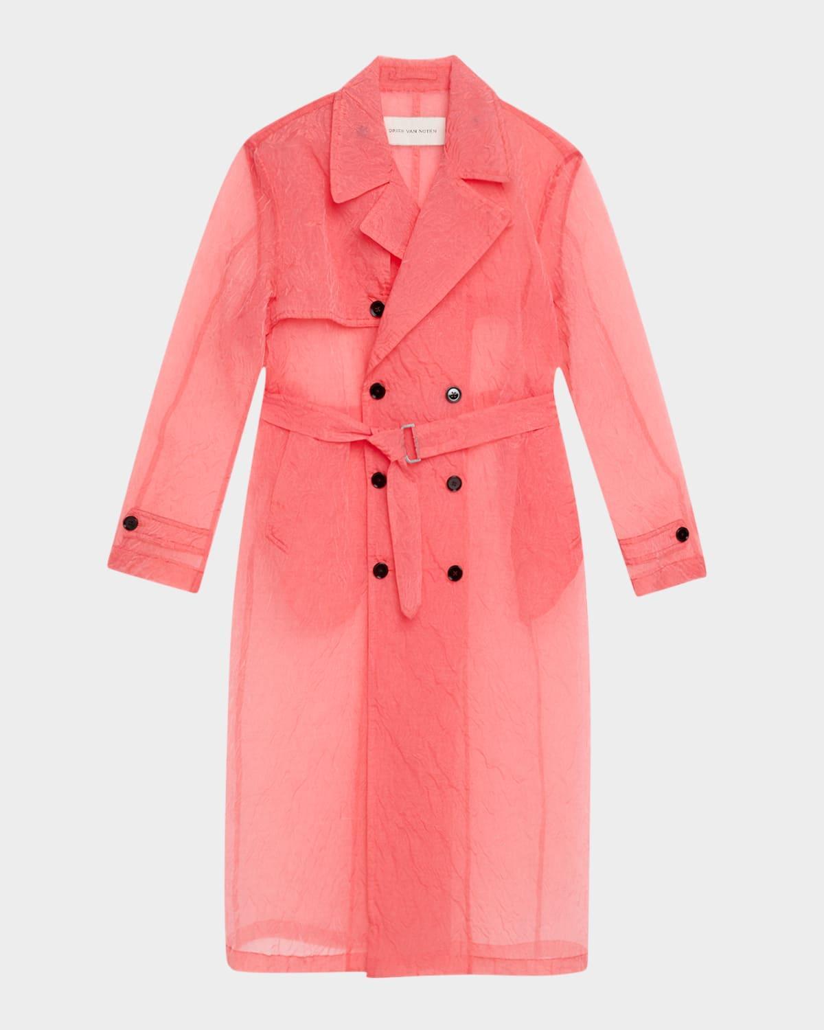 Men's Ralphie Semi-Sheer Trench Coat Product Image