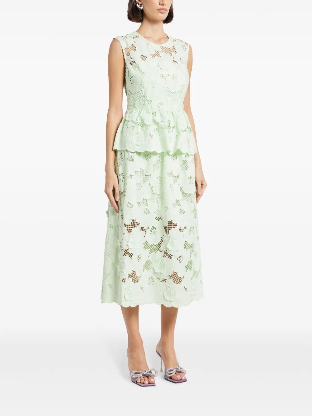 lace-detailing midi dress Product Image