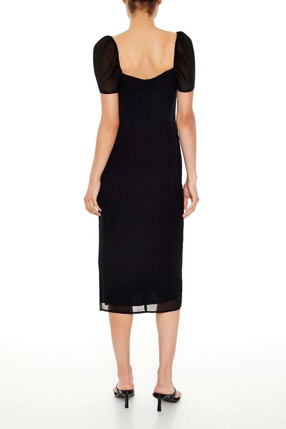 Chiffon Square-Neck Midi Dress | Forever 21 Product Image
