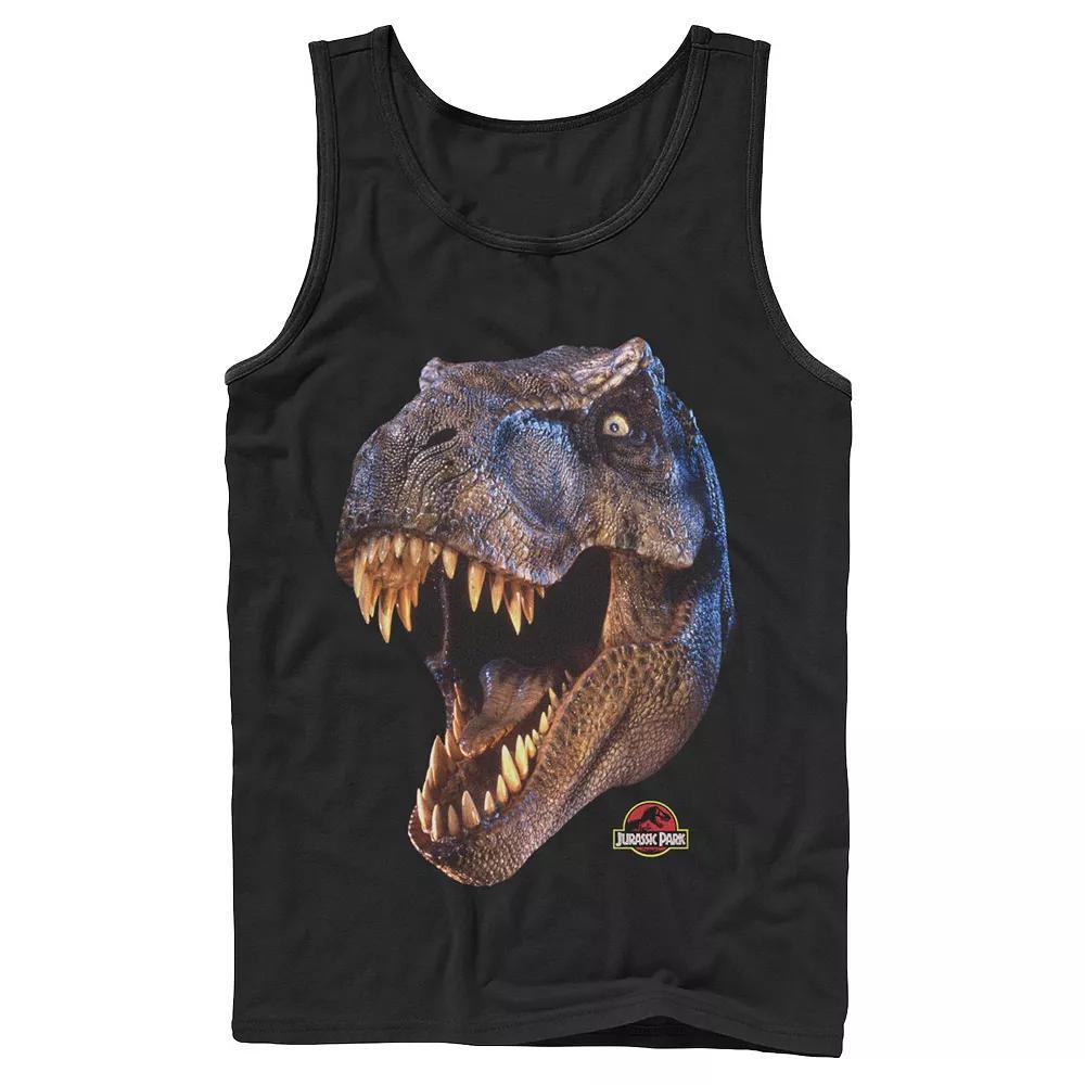 Men's Jurassic Park T-Rex Head Roar Tank Top, Size: XL, Grey Product Image