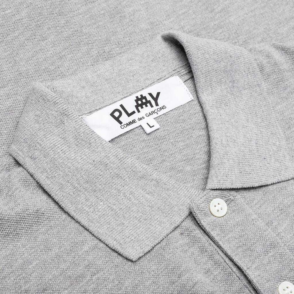 Comme des Garcons PLAY x the Artist Invader Women's Polo - Grey Female Product Image