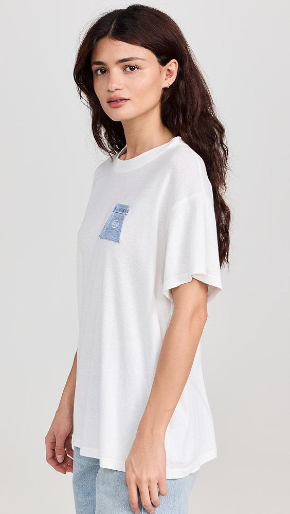 Sami Miro Vintage Blue Denim Scrap Loose Tee | Shopbop Product Image