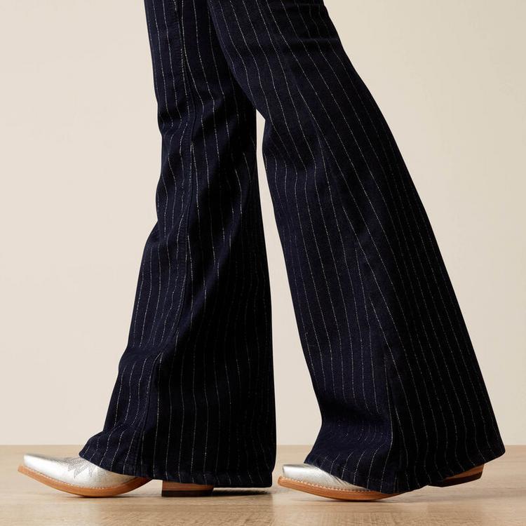 SALE Ariat® Ladies' PR Jasmine Silver Stripe Flare Jeans Product Image