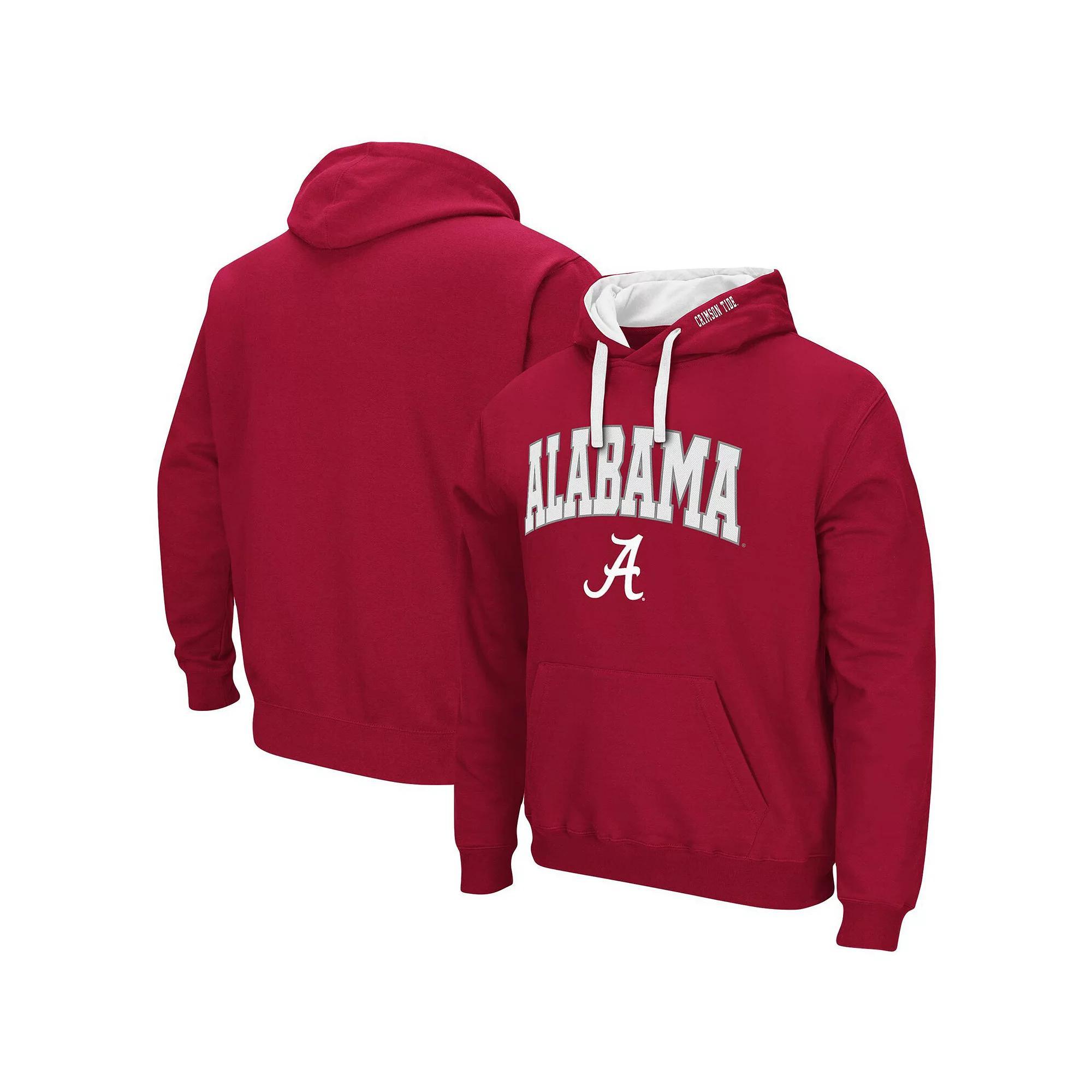 Men's Colosseum Maroon Mississippi State Bulldogs Big & Tall Arch & Logo 2.0 Pullover Hoodie, Size: 2XLT, Mst Red Product Image