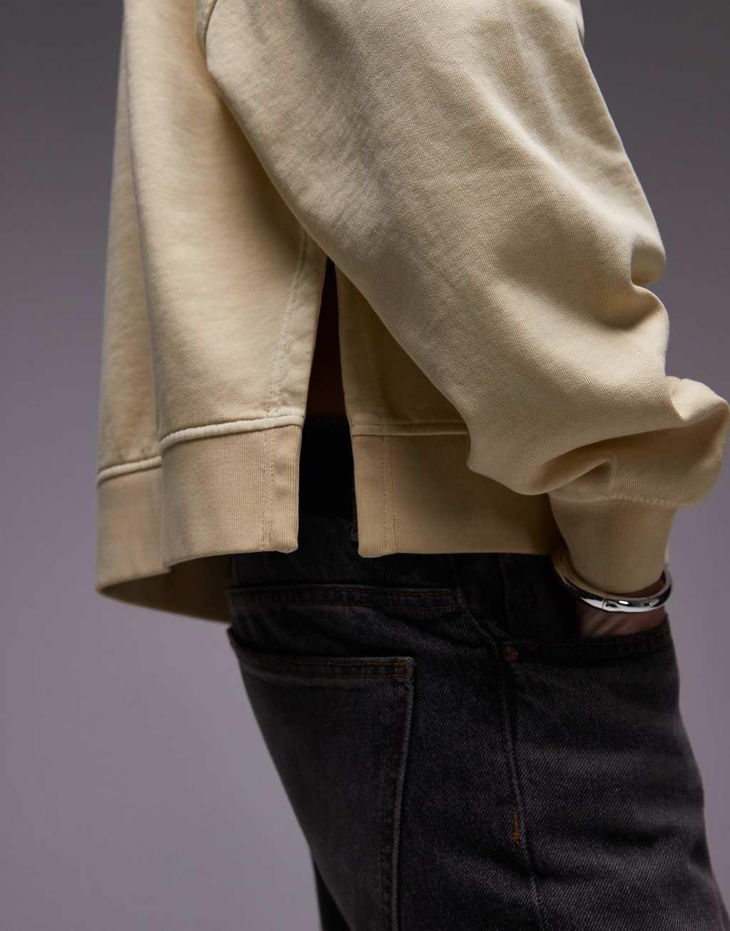 & Other Stories sweatshirt in light yellow Product Image