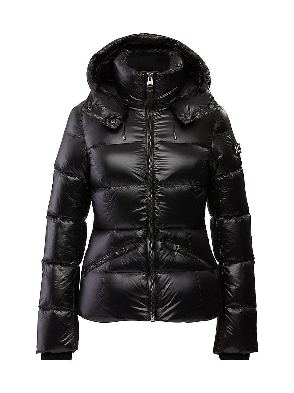 Madalyn Lustrous Light Down Jacket with Hood Product Image