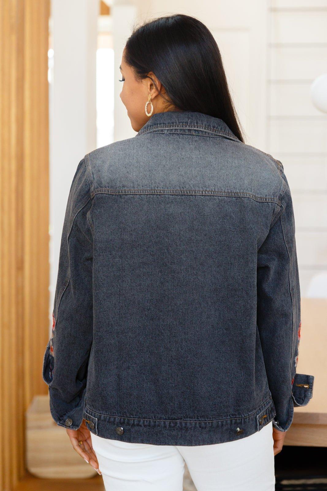 Lovely Visions Flower Embroidered Jacket (Online Exclusive) Product Image