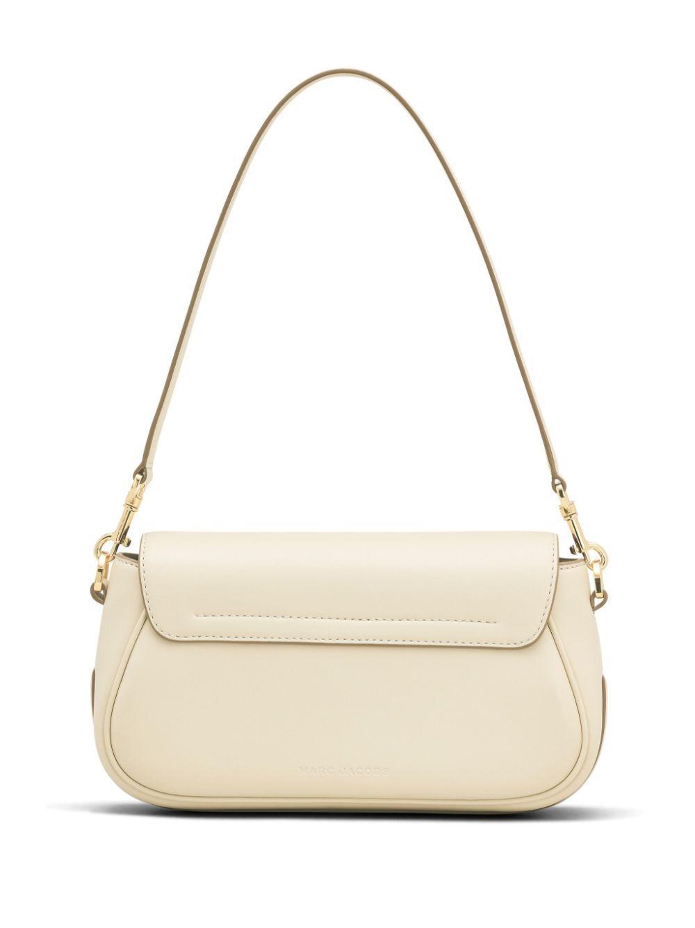 MARC JACOBS The Covered J Leather Bag In White Product Image