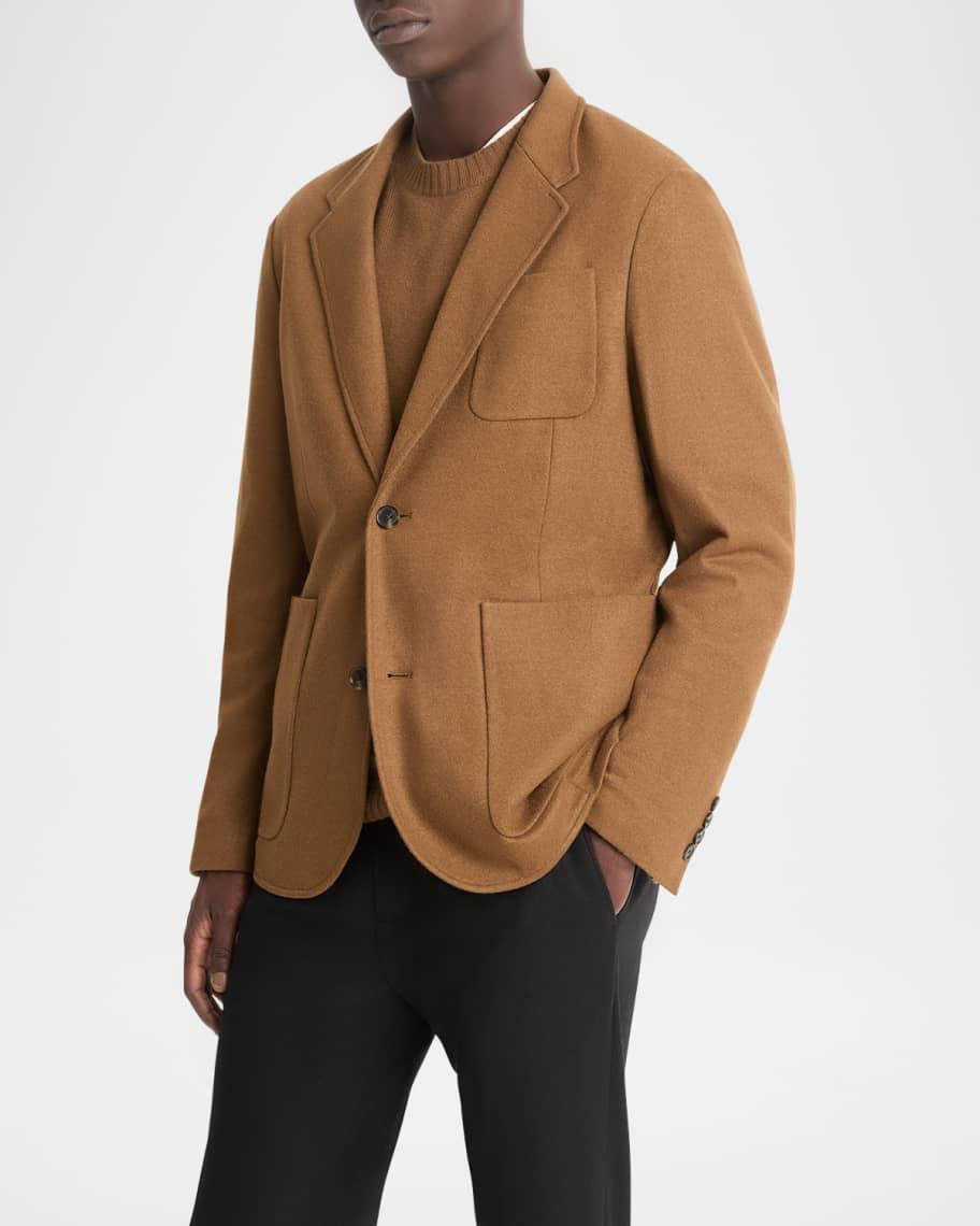 Mens Wool Single-Breasted Blazer Product Image