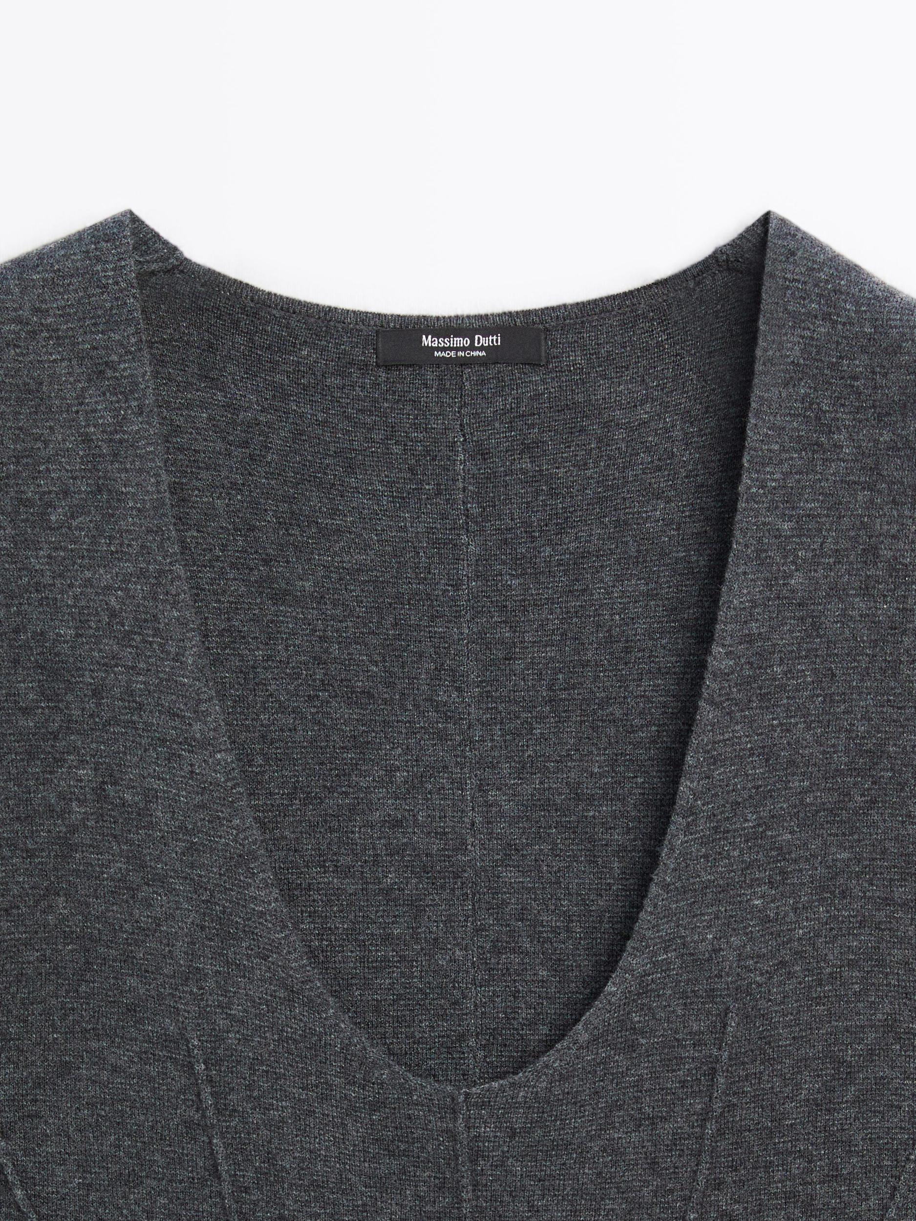 Long A-line knit dress Product Image