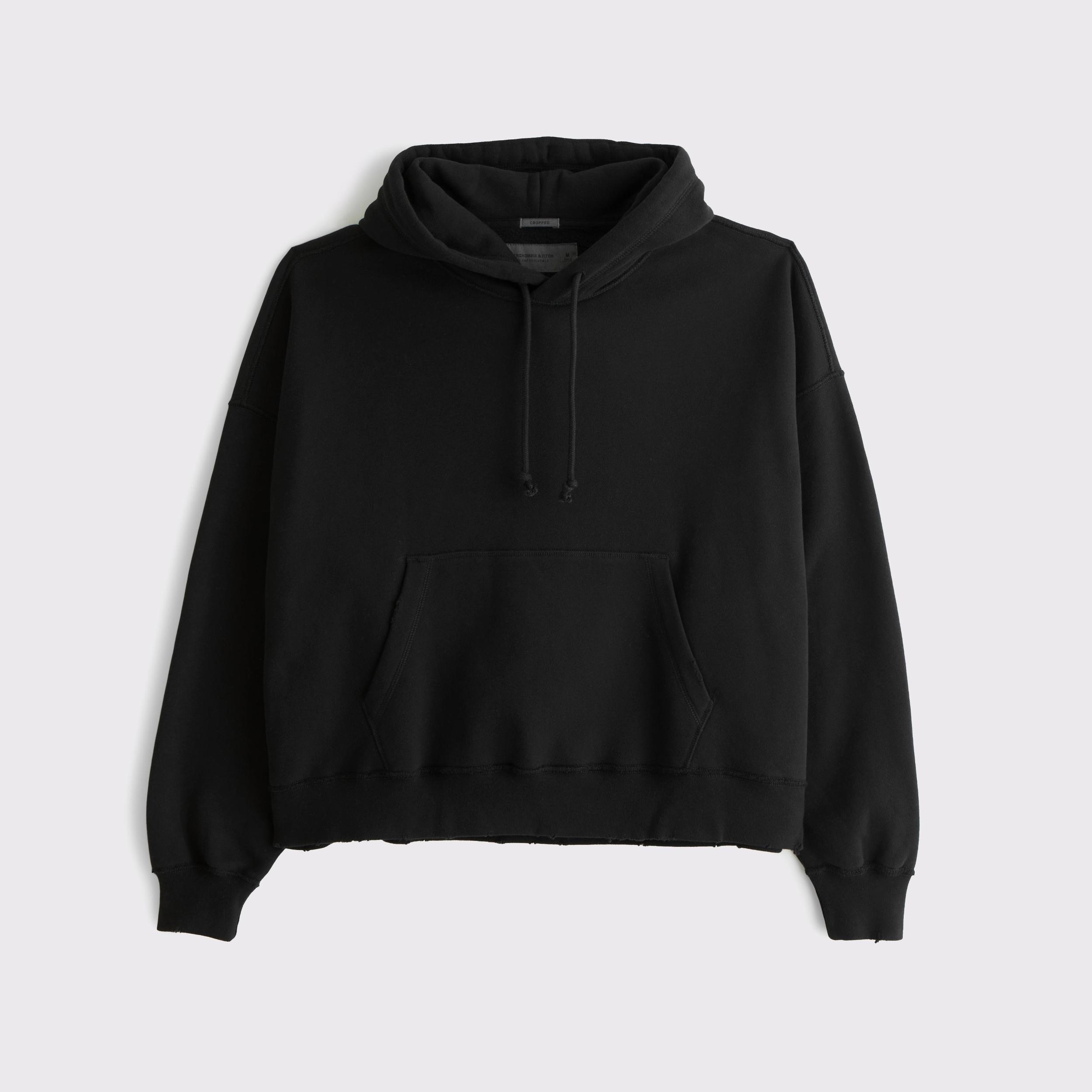 Essential Cropped Popover Hoodie Product Image