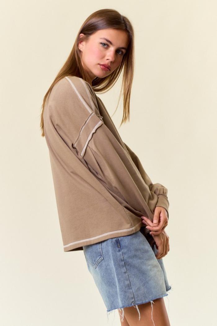 Puff Sleeve Sweatshirt Product Image