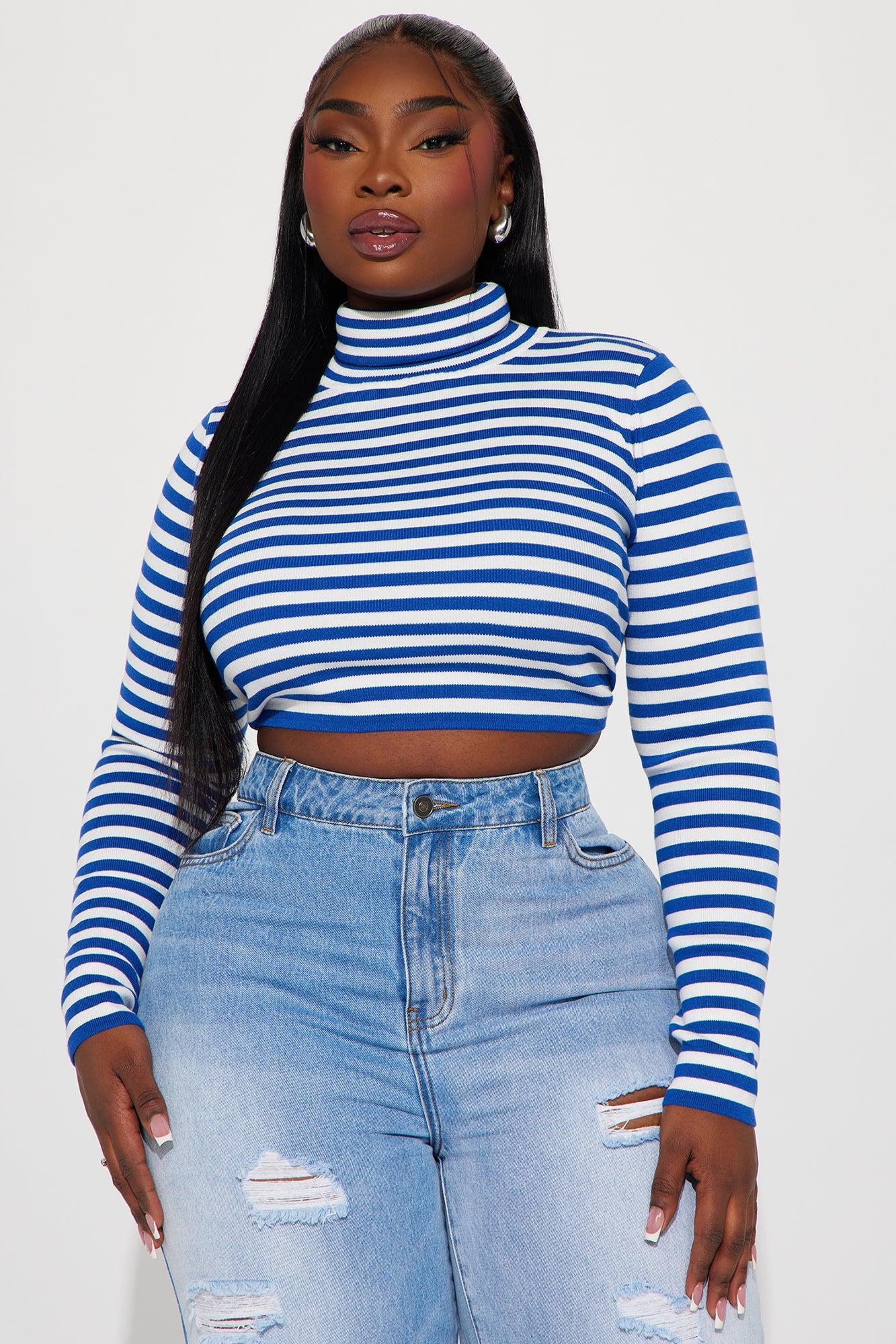 Henrietta Turtleneck Sweater - Navy/combo Product Image