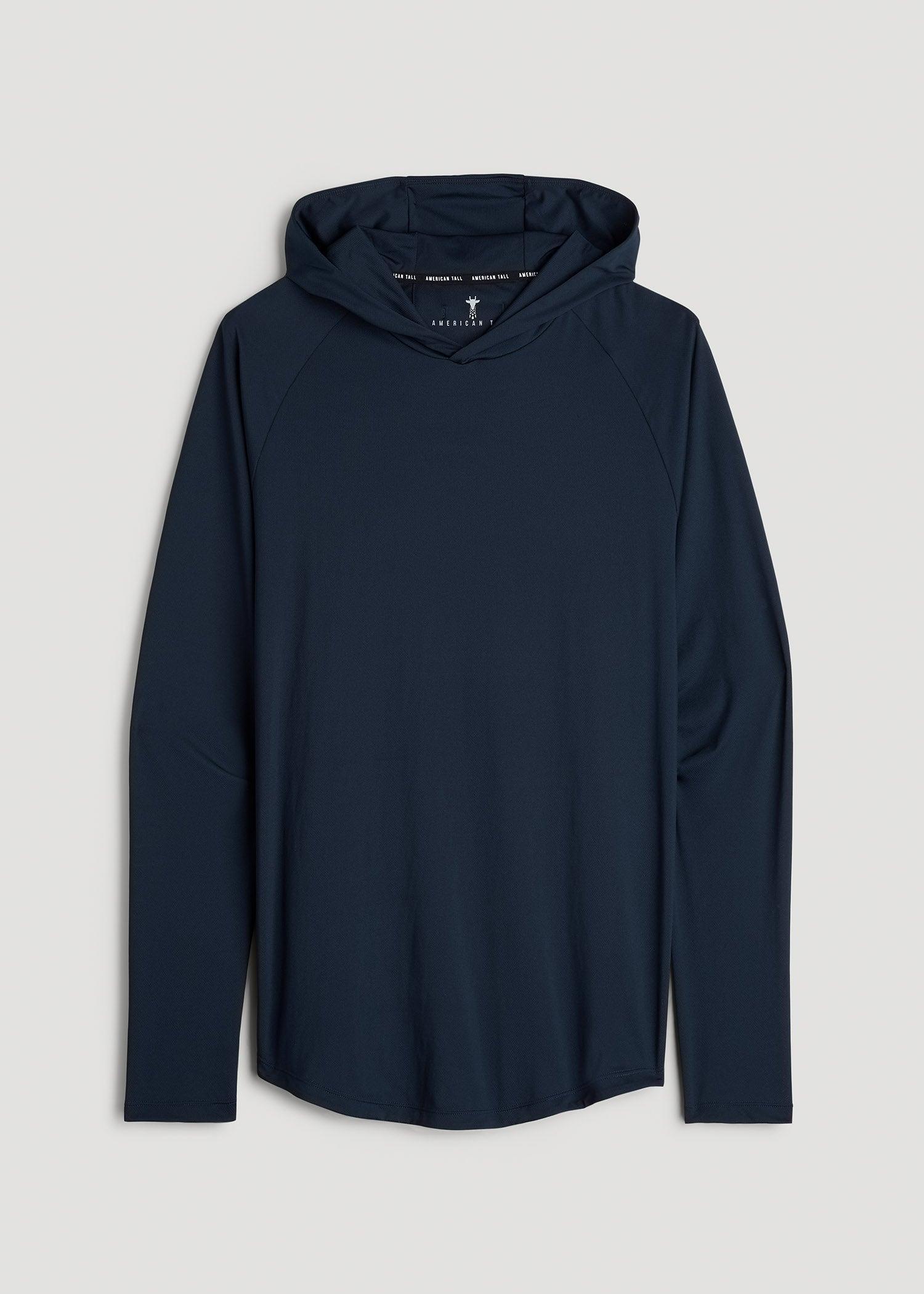 Men's A.T. Performance Training Tall Hoodie in Evening Blue Product Image