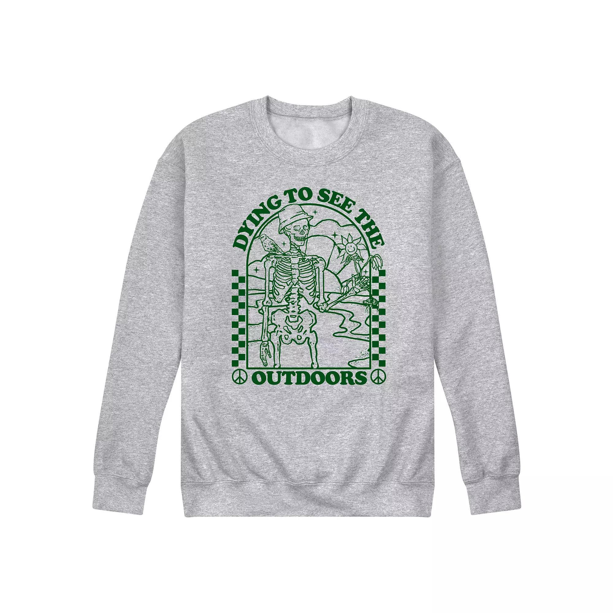 Mens Dying To See Outdoors Sweatshirt Product Image