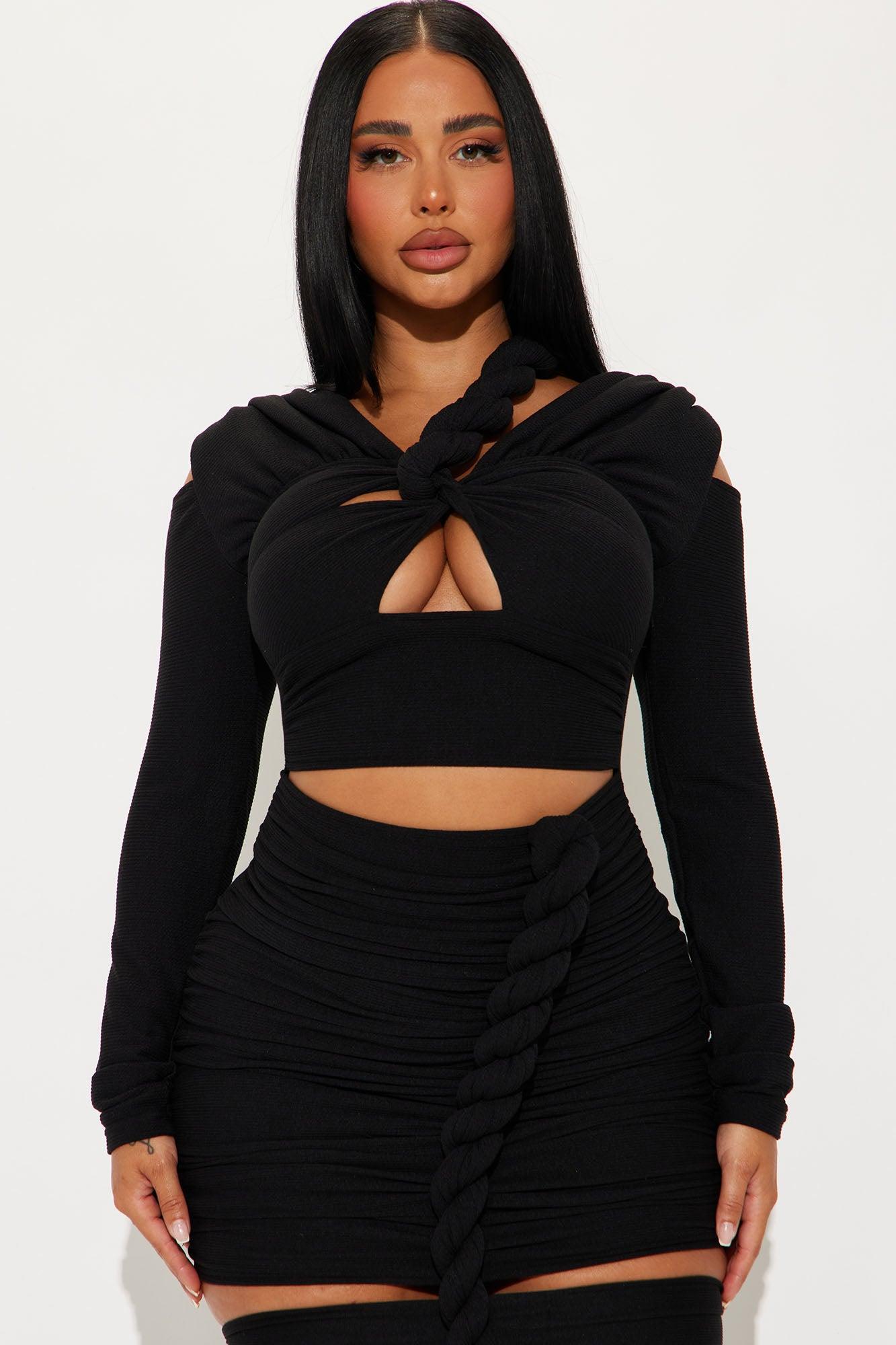 Amber Cut Out Maxi Dress - Black Product Image