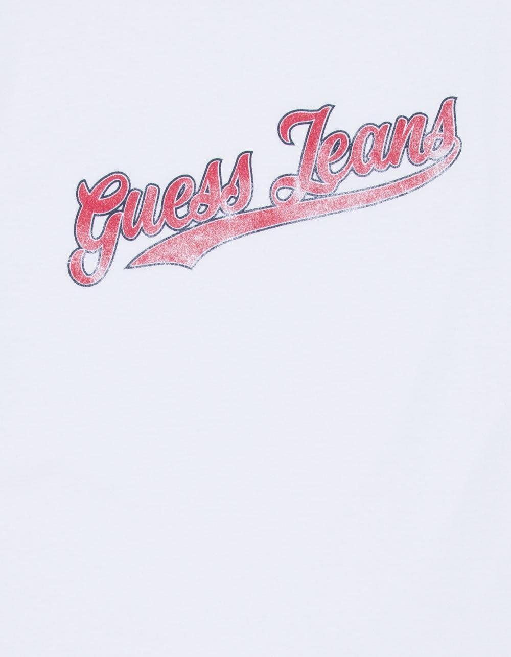 GUESS JEANS 1981 Script Mens Tee - WHITE Product Image