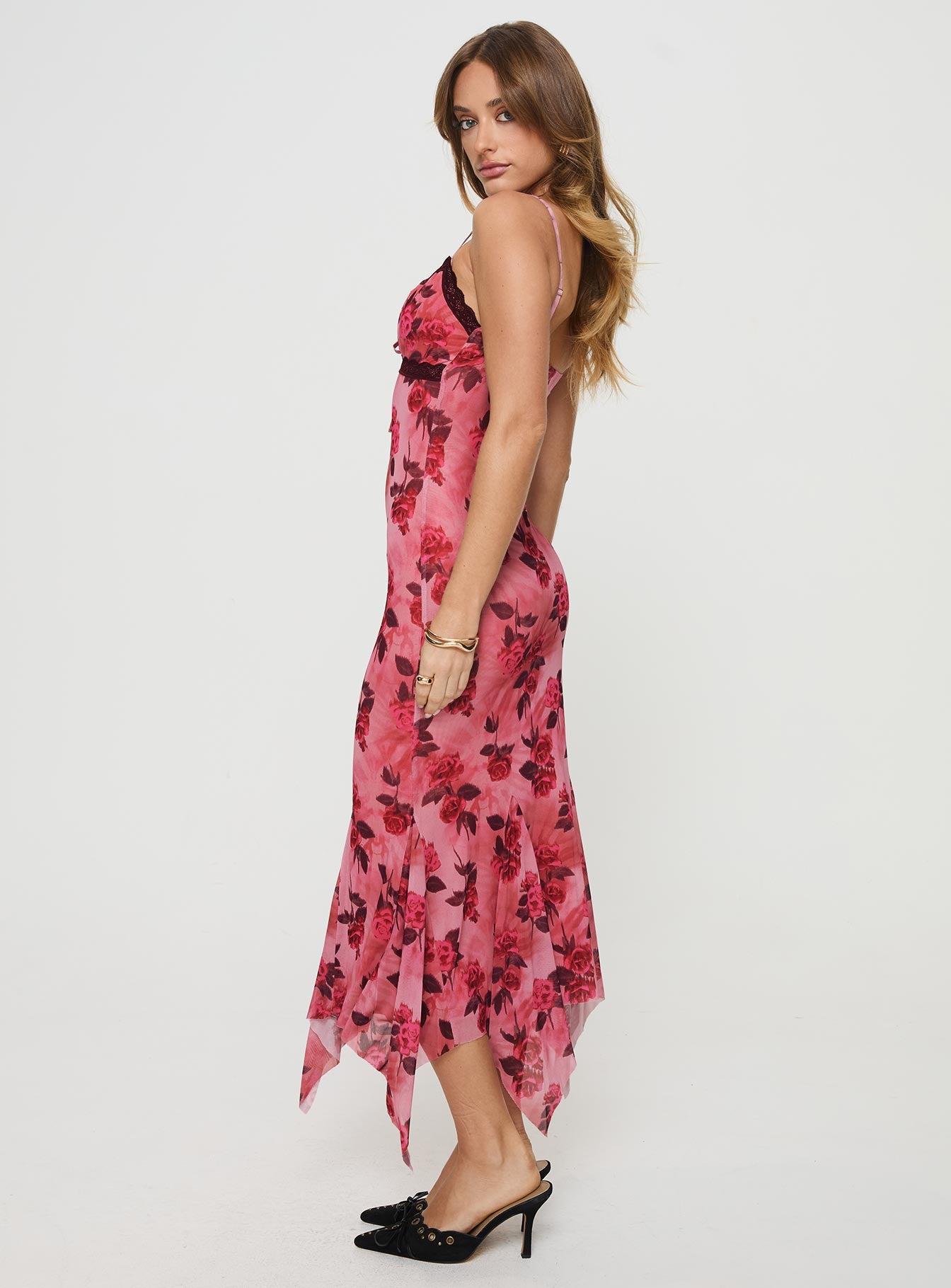 Eirini Maxi Dress Pink Floral Product Image