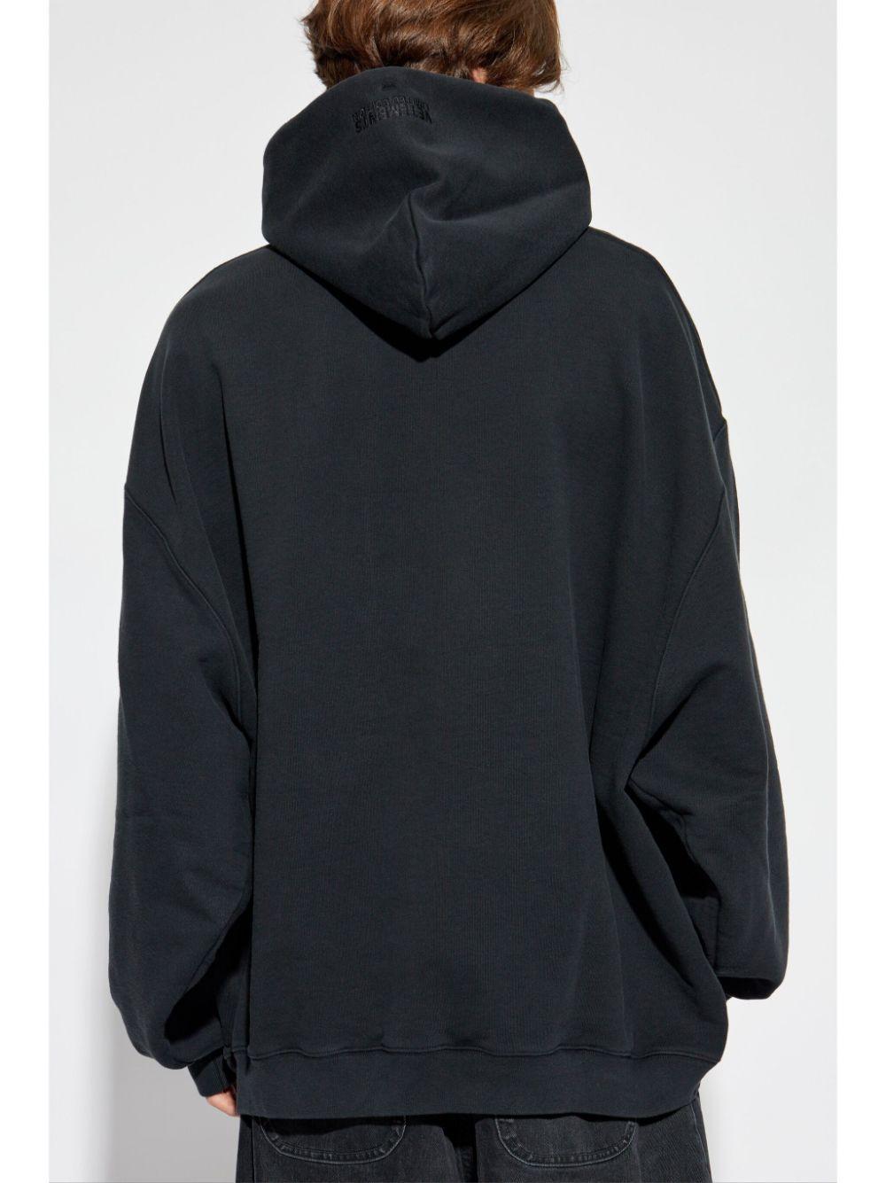 graphic-print cotton hoodie Product Image