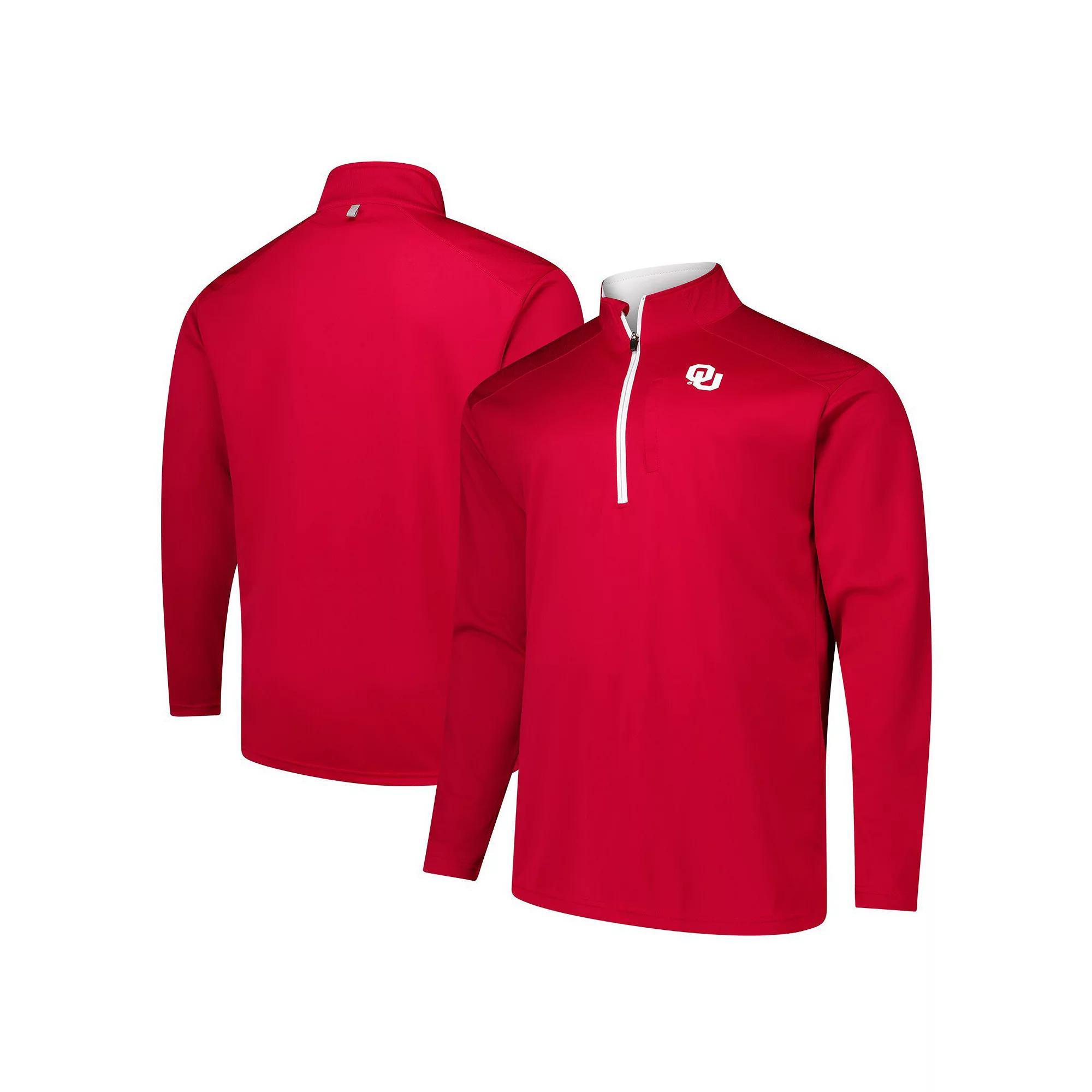 Men's Fanatics Crimson Oklahoma Sooners Big & Tall Defender Quarter-Zip Top, Size: 5XB, Red Product Image