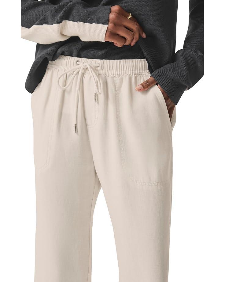 Ribbed Waist Midi Pants Product Image